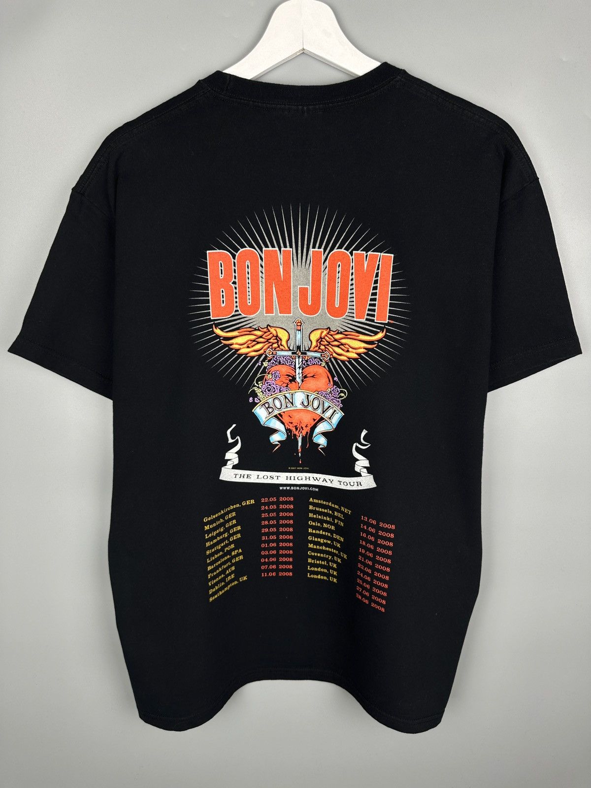 Band Tees Vintage Bon Jovi The Lost Highway Rock Band T Shirt Tee Size US L / EU 52-54 / 3 - 2 Thumbnail