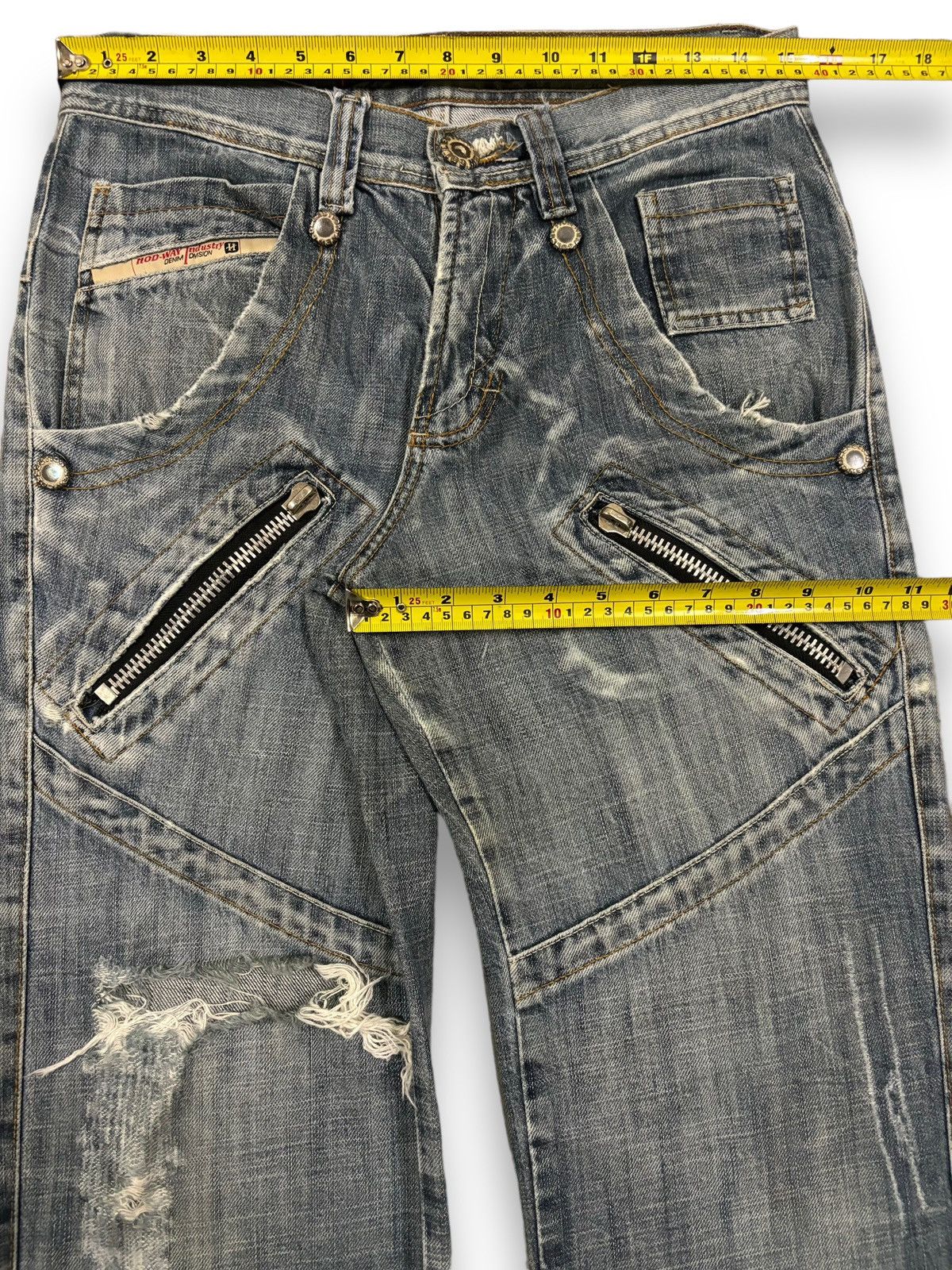 Diesel Vintage Hod-Way Industry Cracked Wash Loose Distressed Jeans Size US 30 / EU 46 - 17 Thumbnail