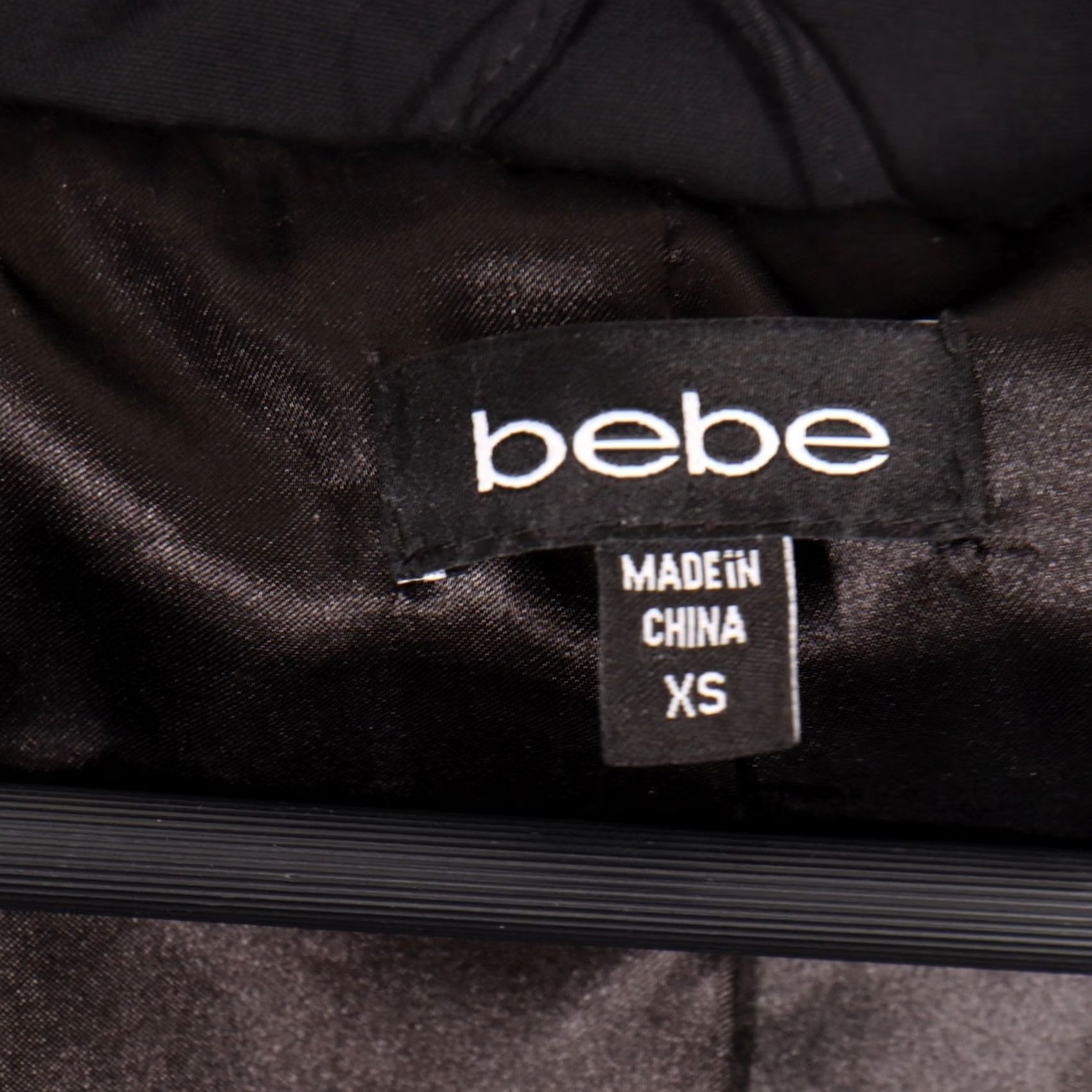Bebe bebe Ruffle Trim Jacket Black Fitted Career Party XS Size XS / US 0-2 / IT 36-38 - 5 Thumbnail