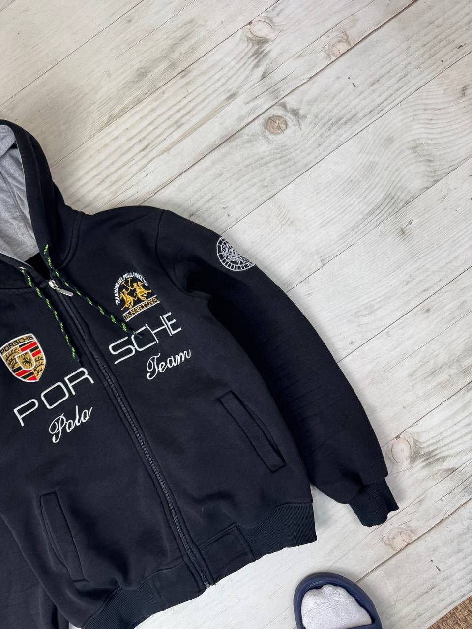 La Martina Vintage La Martina Porsche Polo Team Racing Hoodie 90s Size US S / EU 44-46 / 1 - 4 Thumbnail