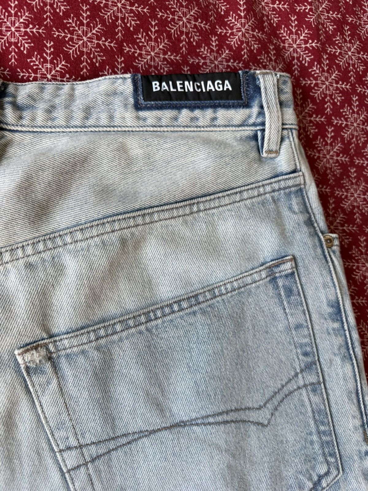 Balenciaga Balenciaga Baggy Denim Light Blue Wash Size US 32 / EU 48 - 4 Thumbnail