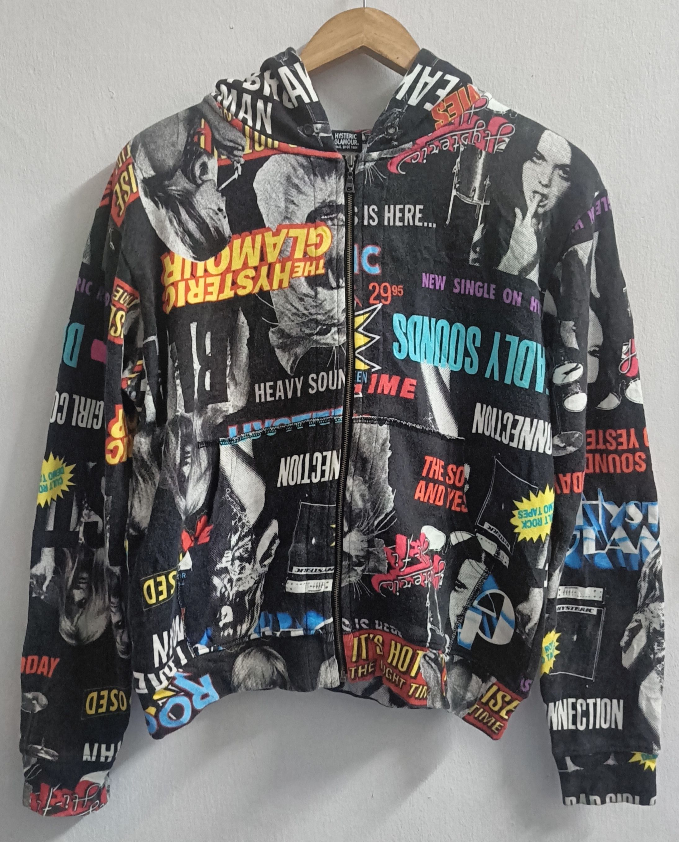 Hysteric Glamour 🔥🔥 Rare Hysteric Glamours Full Print Hoodie Size L / US 10 / IT 46 - 1 Thumbnail