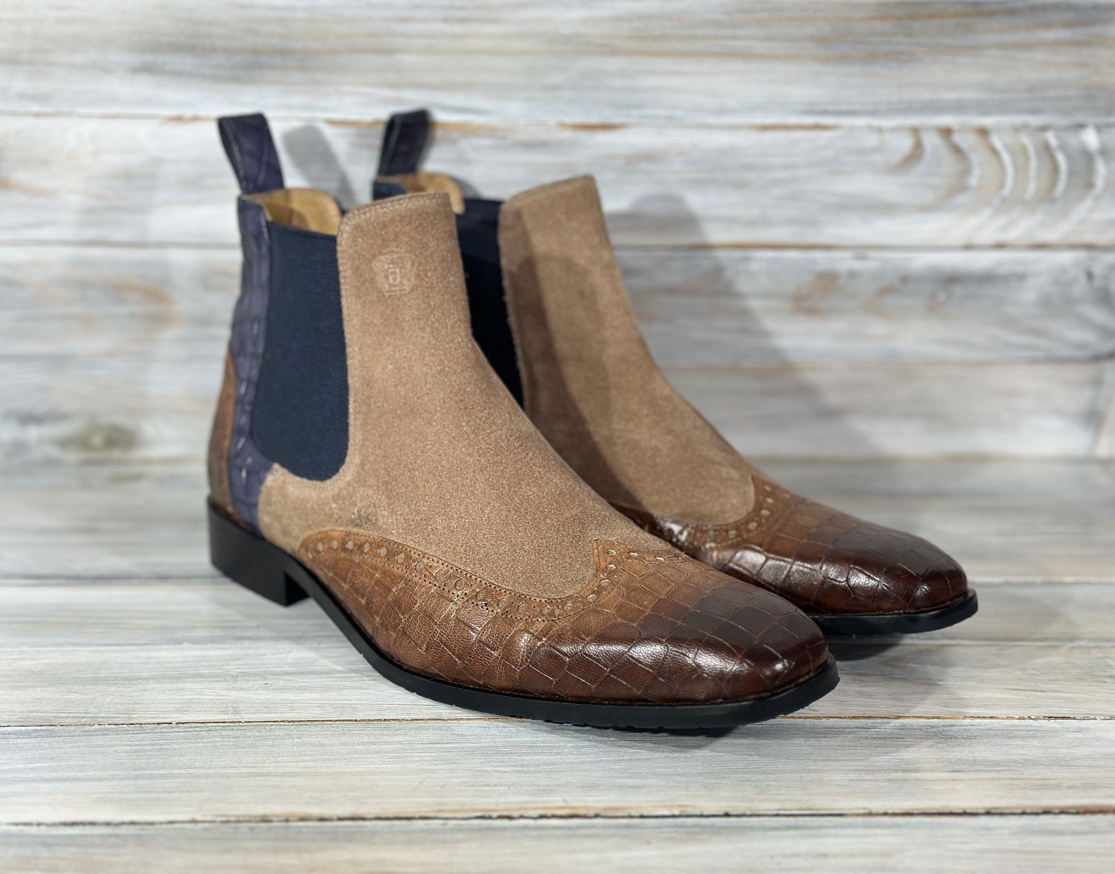 Melvin & Hamilton MELVIN & HAMILTON Rico 12 Chelsea Leather Boots Luxury Brand Size US 11.5 / EU 44-45 - 3 Thumbnail