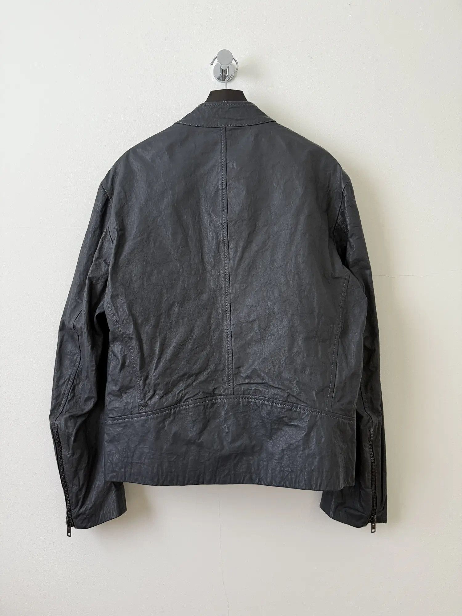 Maison Margiela Masion Margielo Crinkled Leather Moto Jacket Size US L / EU 52-54 / 3 - 2 Thumbnail