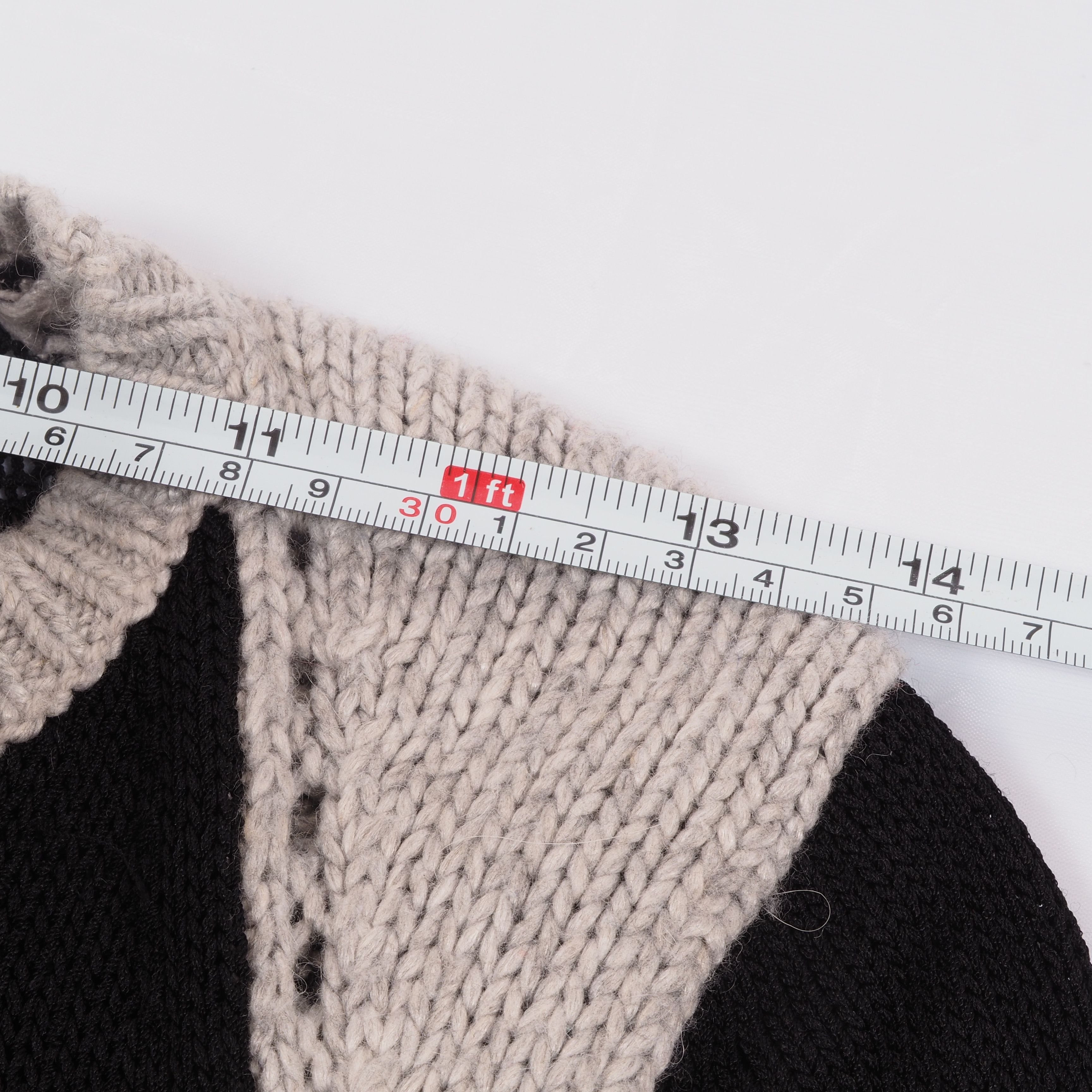 Helmut Lang Helmut Lang Obstructed Borders Black Gray Knit Sweater Size S / US 4 / IT 40 - 8 Thumbnail