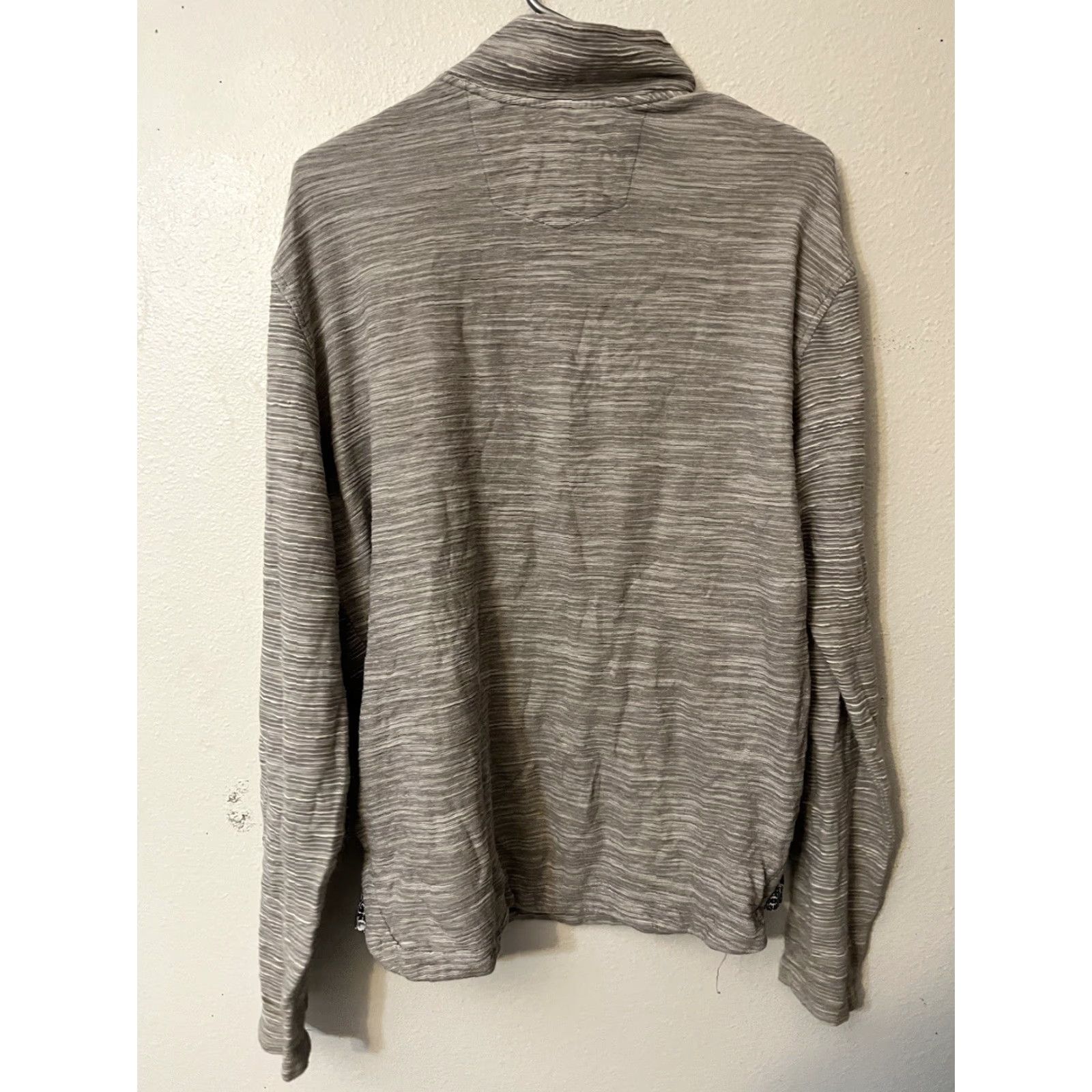 Robert Graham Robert Graham Pullover 1/4 Zip Shirt Long Sleeve M Gray Classic Fit Mens Sweatshirt Size US M / EU 48-50 / 2 - 3 Thumbnail