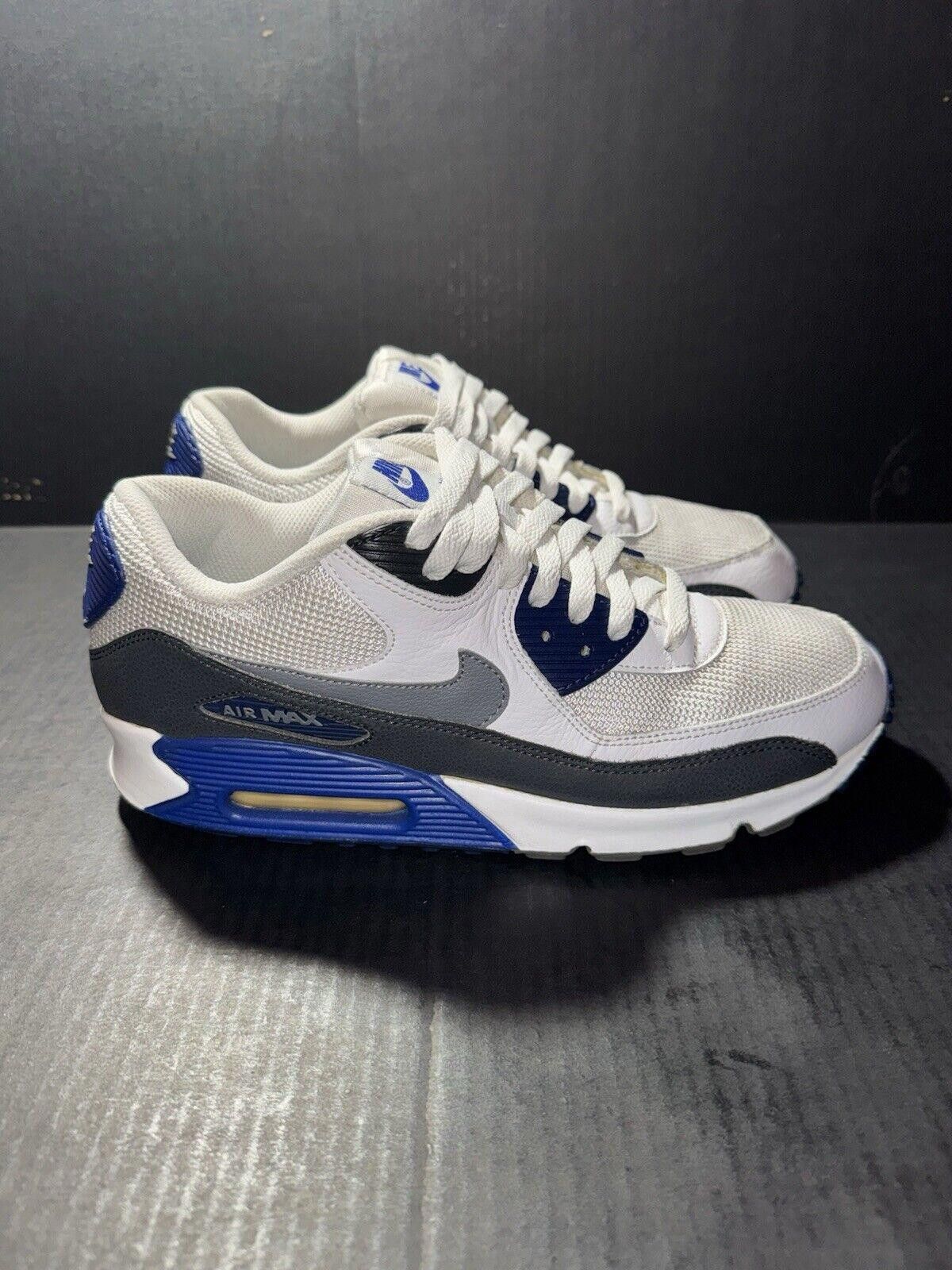 Nike Nike Air Max 90 Essential White Deep Royal 537384-104 Sz 9.5 Size US 9.5 / EU 42-43 - 1 Thumbnail