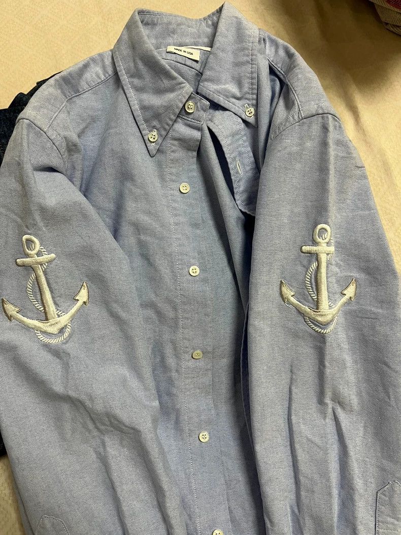Thom Browne Thom Browne Size 1Anchor Sleeve Embroidered Shirt 2501-Next Size US S / EU 44-46 / 1 - 5 Thumbnail