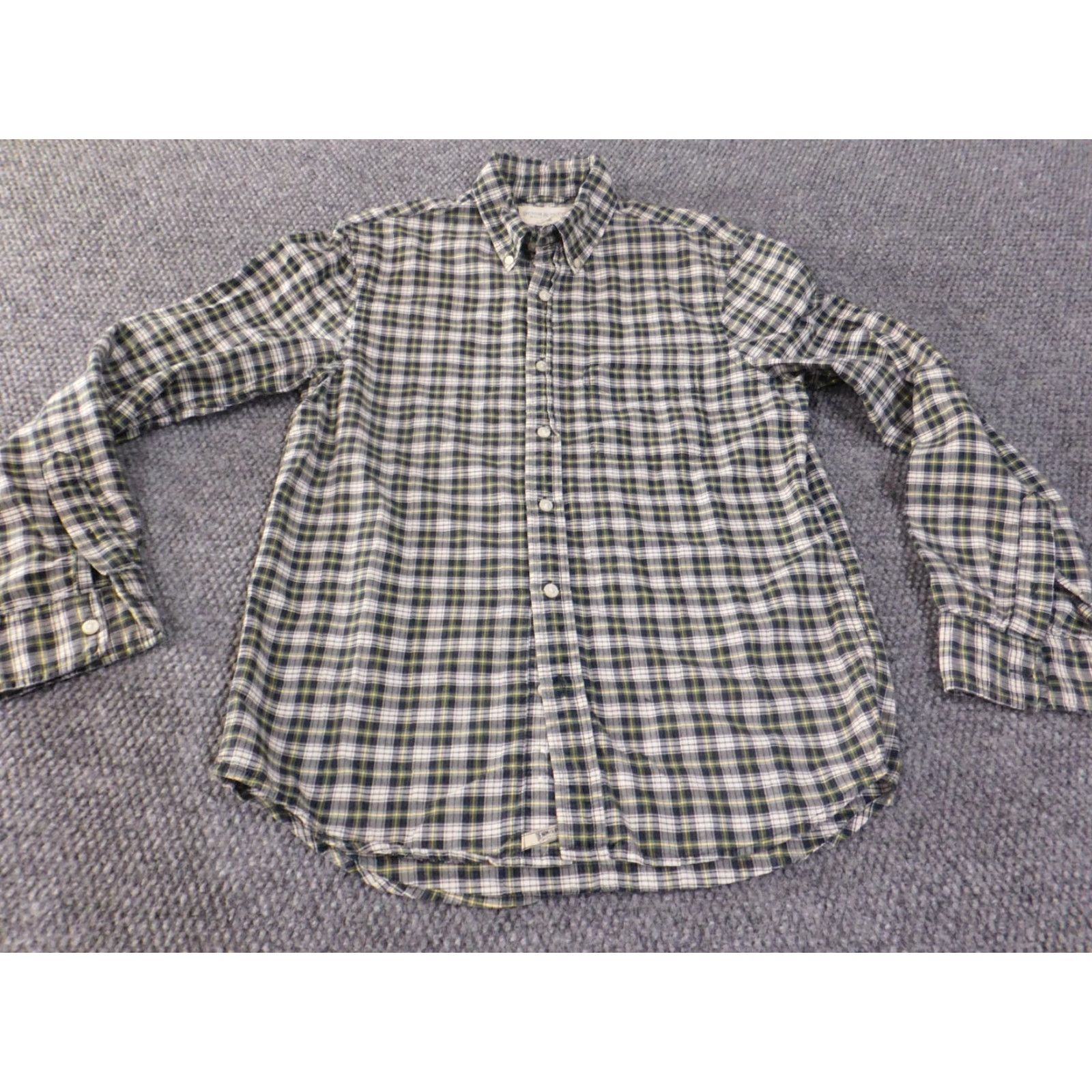 Ralph Lauren Denim & Supply Ralph Lauren Shirt Mens Small Green Plaid Button Up Retro Spirit Collection Button-Down Collar Knit Cotton Regular Short Sleeve? Size US S / EU 44-46 / 1 - 2 Thumbnail
