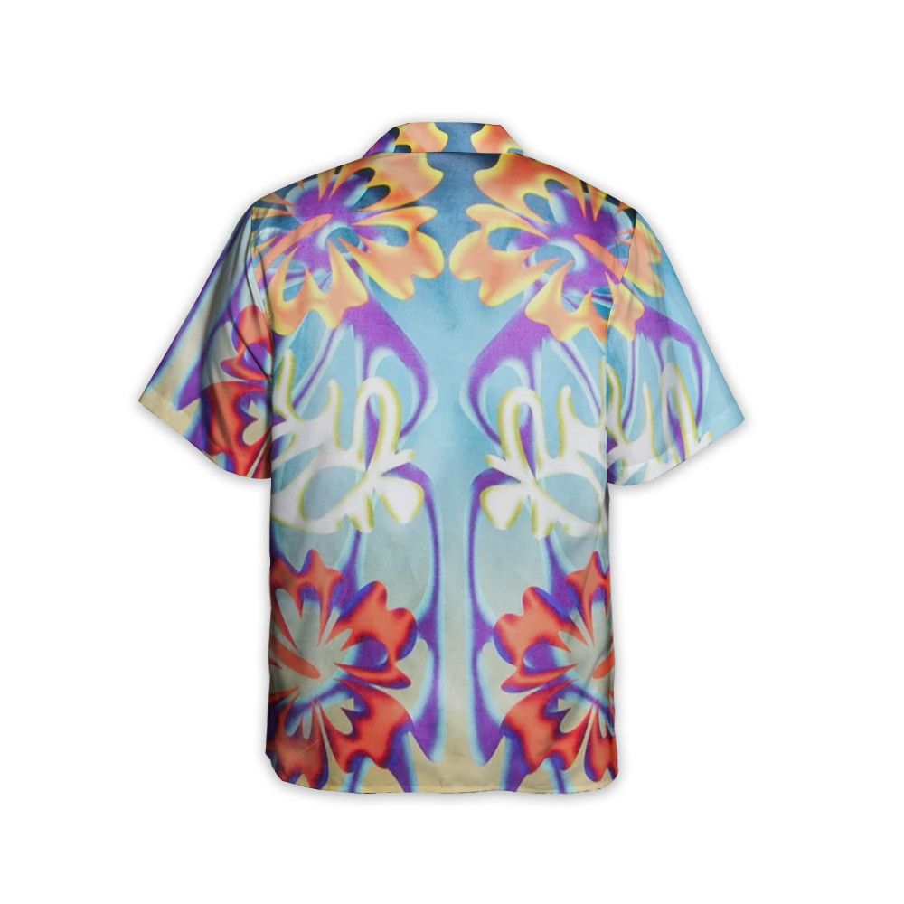 Designer Floral-Print Satin Shirt – Luxe Shine Meets Bold Pattern Size US M / EU 48-50 / 2 - 4 Thumbnail