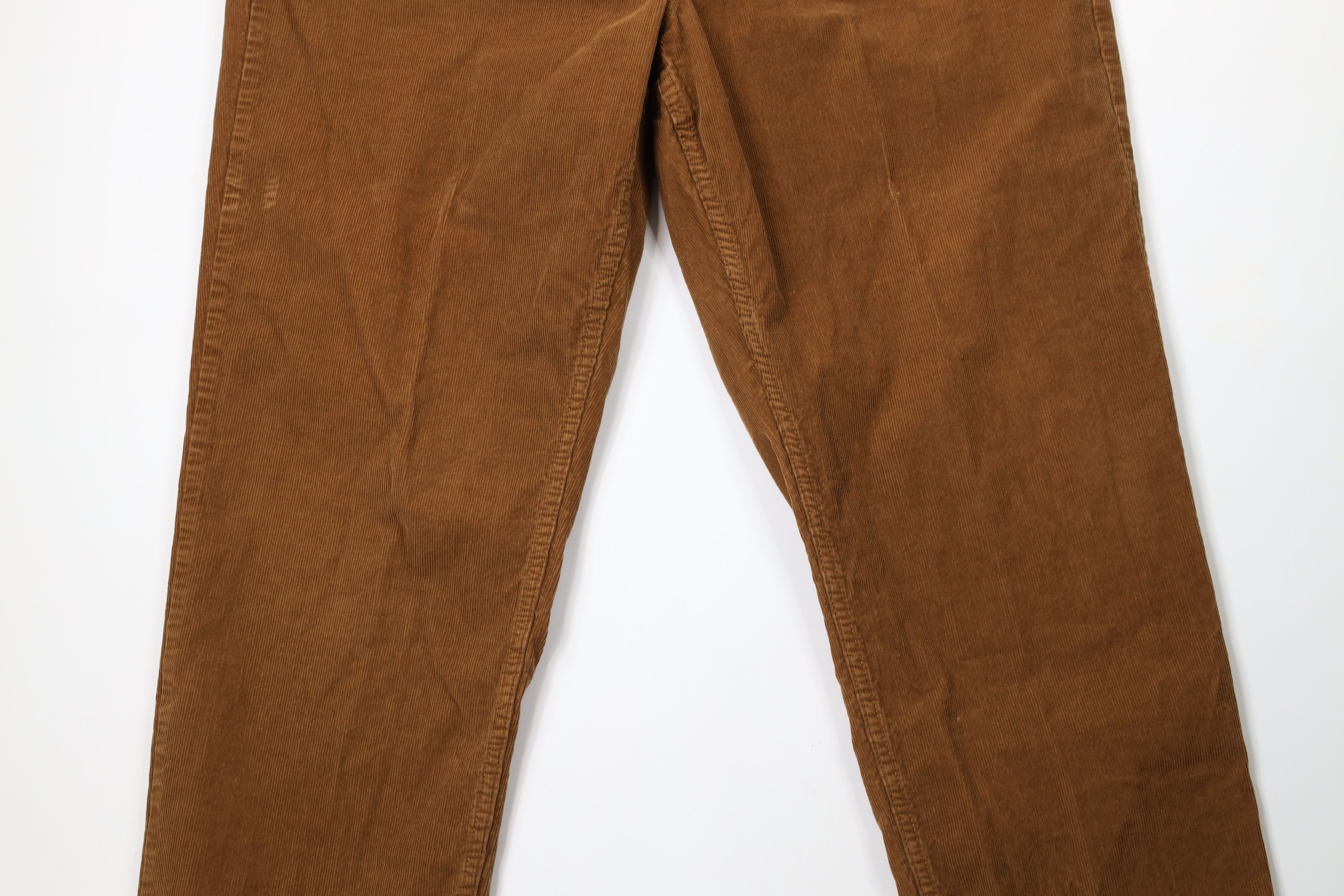 Lands' End × Vintage Vintage Lands End Fit Faded Wide Leg Corduroy Pants Brown Size US 44 / EU 60 - 3 Thumbnail
