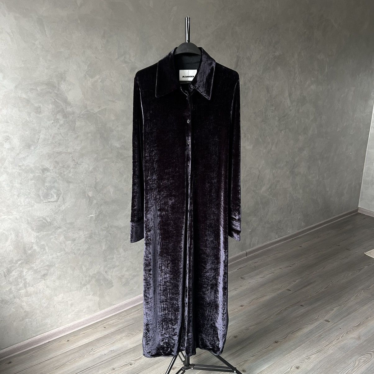 Jil Sander Jil Sander Velvet Shirt Dress 38 Size XS / US 0-2 / IT 36-38 - 1 Thumbnail