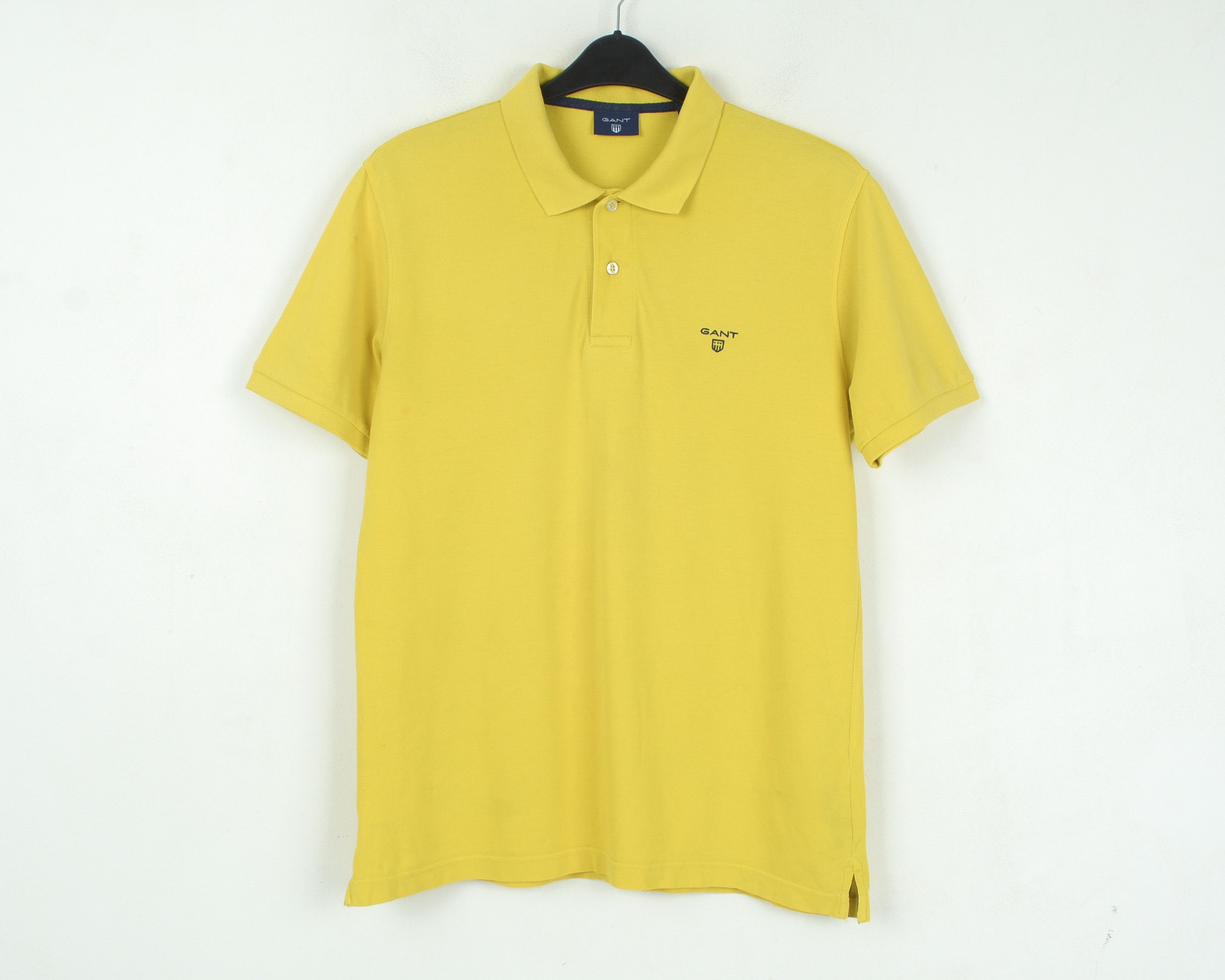 Gant Polo Shirt Short Sleeved Yellow Cotton Casual Top Button Size US L / EU 52-54 / 3 - 1 Thumbnail