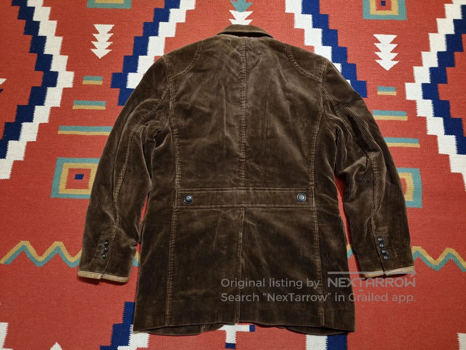 RRL Ralph Lauren RRL Ralph Lauren Corduroy Leather Trim Jacket. Size US S / EU 44-46 / 1 - 3 Thumbnail