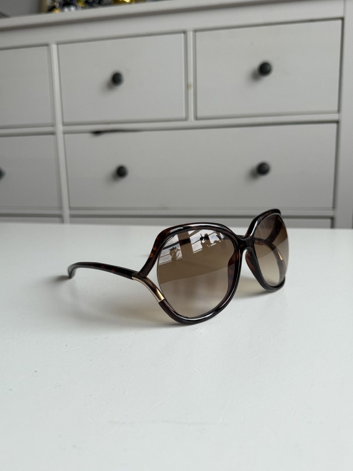 Designer × Tom Ford Tom Ford oval sunglasses designer luxury old money classy y2k Size ONE SIZE - 2 Thumbnail