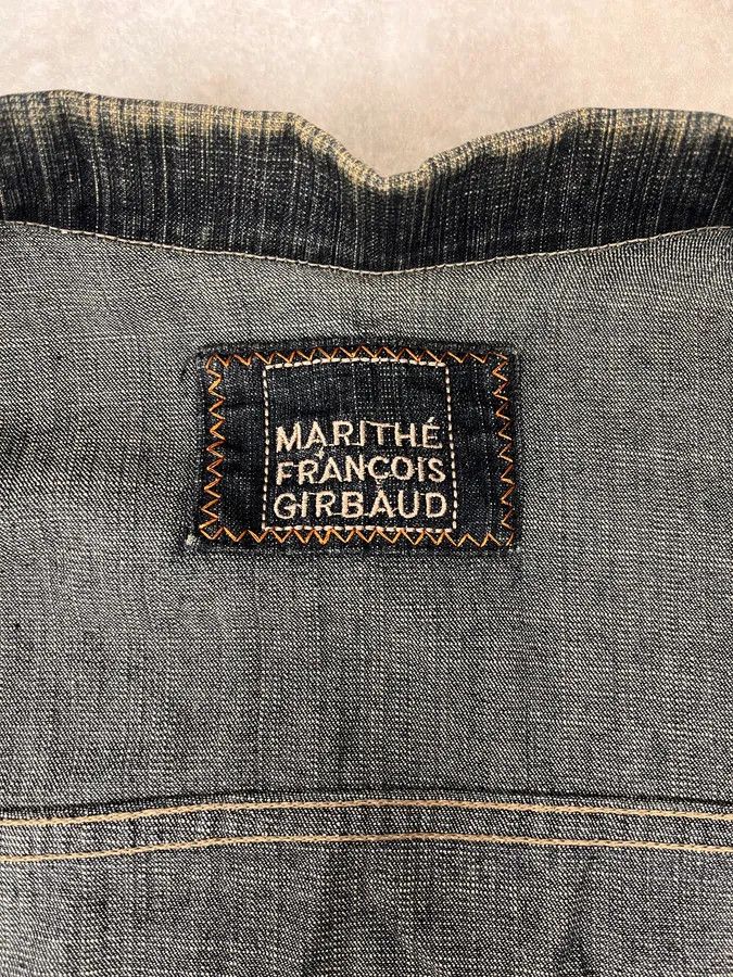 Marithe + Francois Girbaud 2000s Marithé + François Girbaud Blue Faded Denim Jacket Size US M / EU 48-50 / 2 - 9 Thumbnail