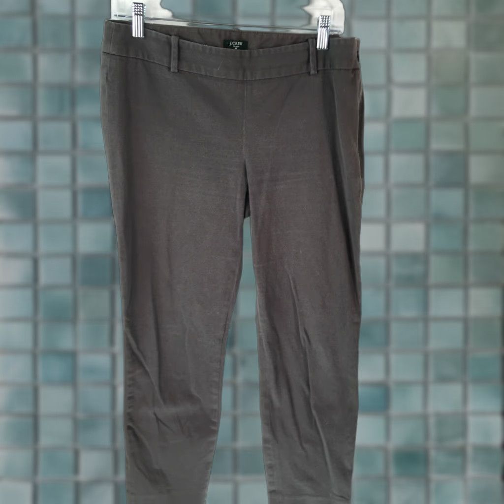 J.Crew VINTAGE J. Crew Womens City Fit Stretch Casual Brown Dress Pants Size 8 Size 32" / US 10 / IT 46 - 1 Thumbnail