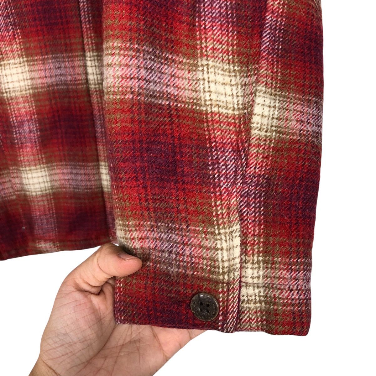Japanese Brand 📌Vintage Zipper Flannel Jacket Worker Fiesta Tartan Design Size US M / EU 48-50 / 2 - 16 Thumbnail