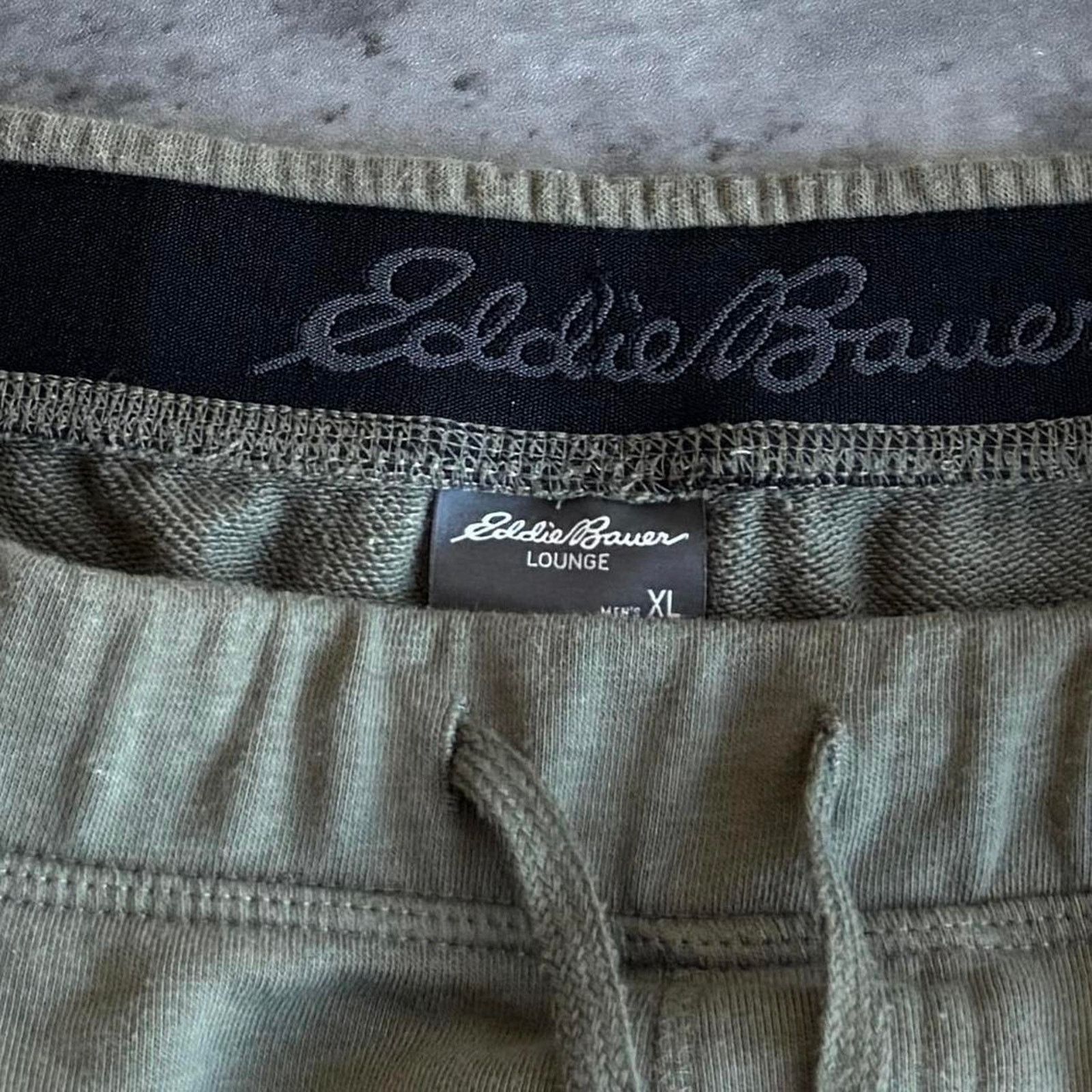 Eddie Bauer × Vintage Vintage Y2K Eddie Bauer Faded Green Grunge Comfy Sweatpants Size US 38 / EU 54 - 3 Thumbnail