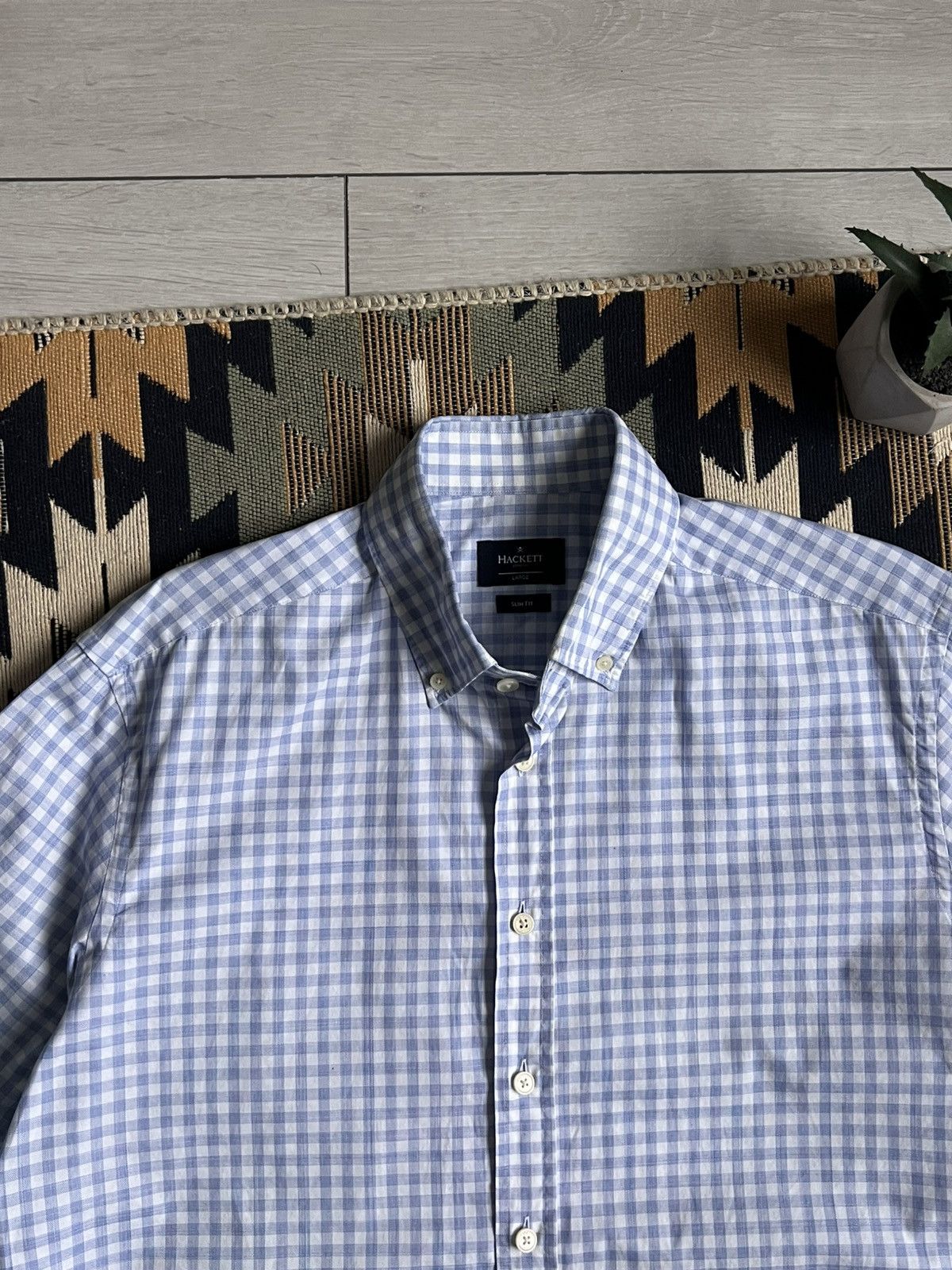 Hackett Hackett London Button Up Luxury Shirt Size US L / EU 52-54 / 3 - 4 Thumbnail