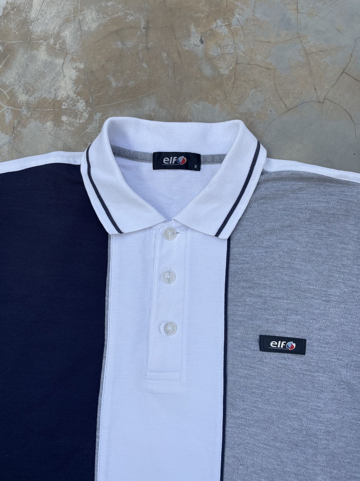 Japanese Brand Vintage 90s ELF Racing Shirt Long Sleeve Polo Rugby Size US M / EU 48-50 / 2 - 3 Thumbnail