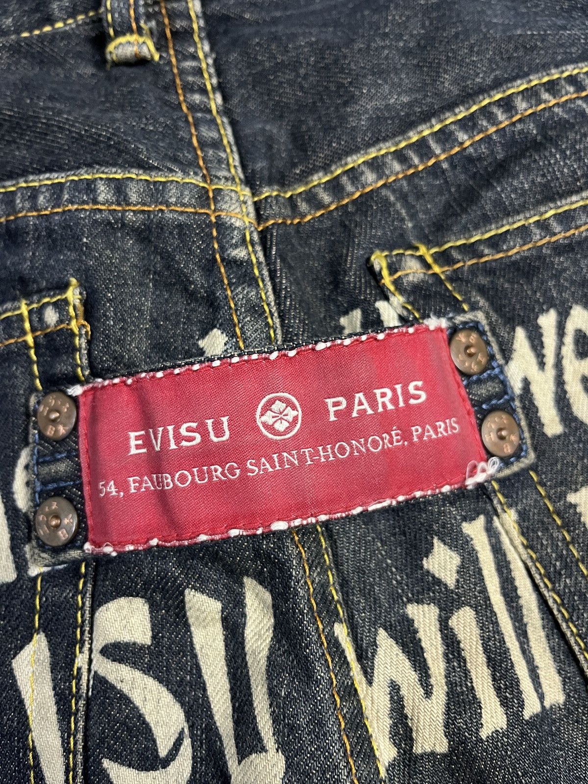 Evisu Rare Evisu Yamane Paris Distressed Selvedge Jeans Size US 36 / EU 52 - 4 Thumbnail