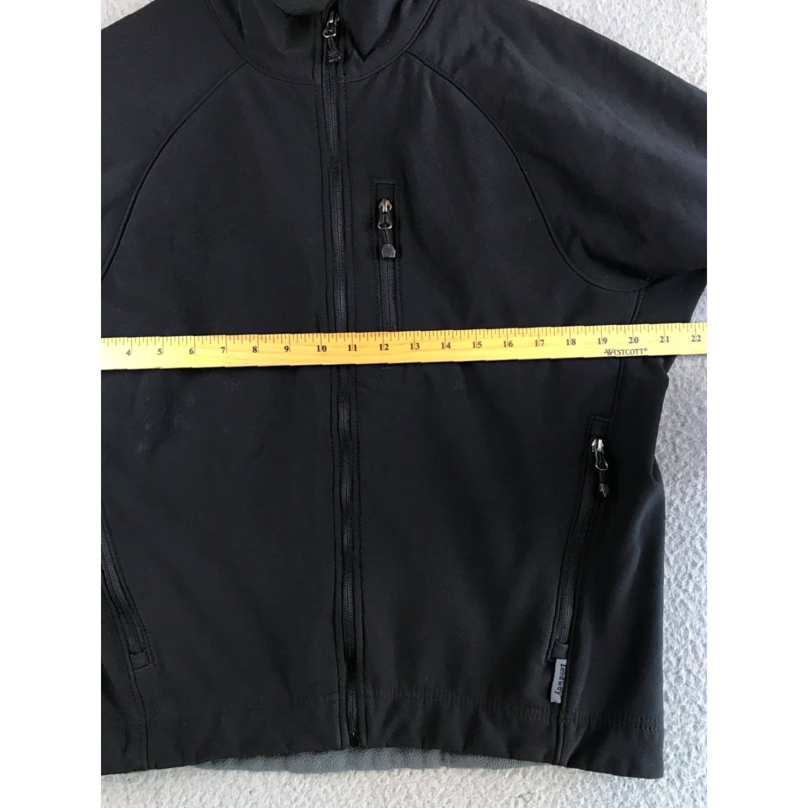 Logo 7 VINTAGE Landway Jacket Mens Small Black Full Zip Soft Shell Pockets Lined Logo Size US S / EU 44-46 / 1 - 2 Thumbnail