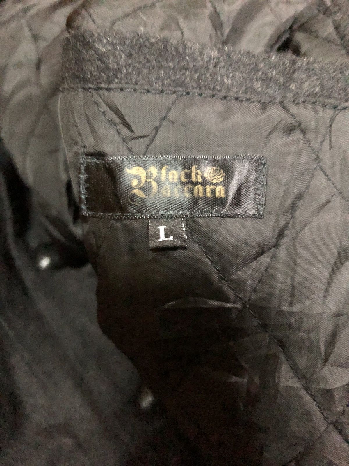 If Six Was Nine × Japanese Brand × Le Grande Bleu (L.G.B.) Black Baccara Charcoal Faux Fur Hooded Napoleon Jacket Size US S / EU 44-46 / 1 - 3 Thumbnail