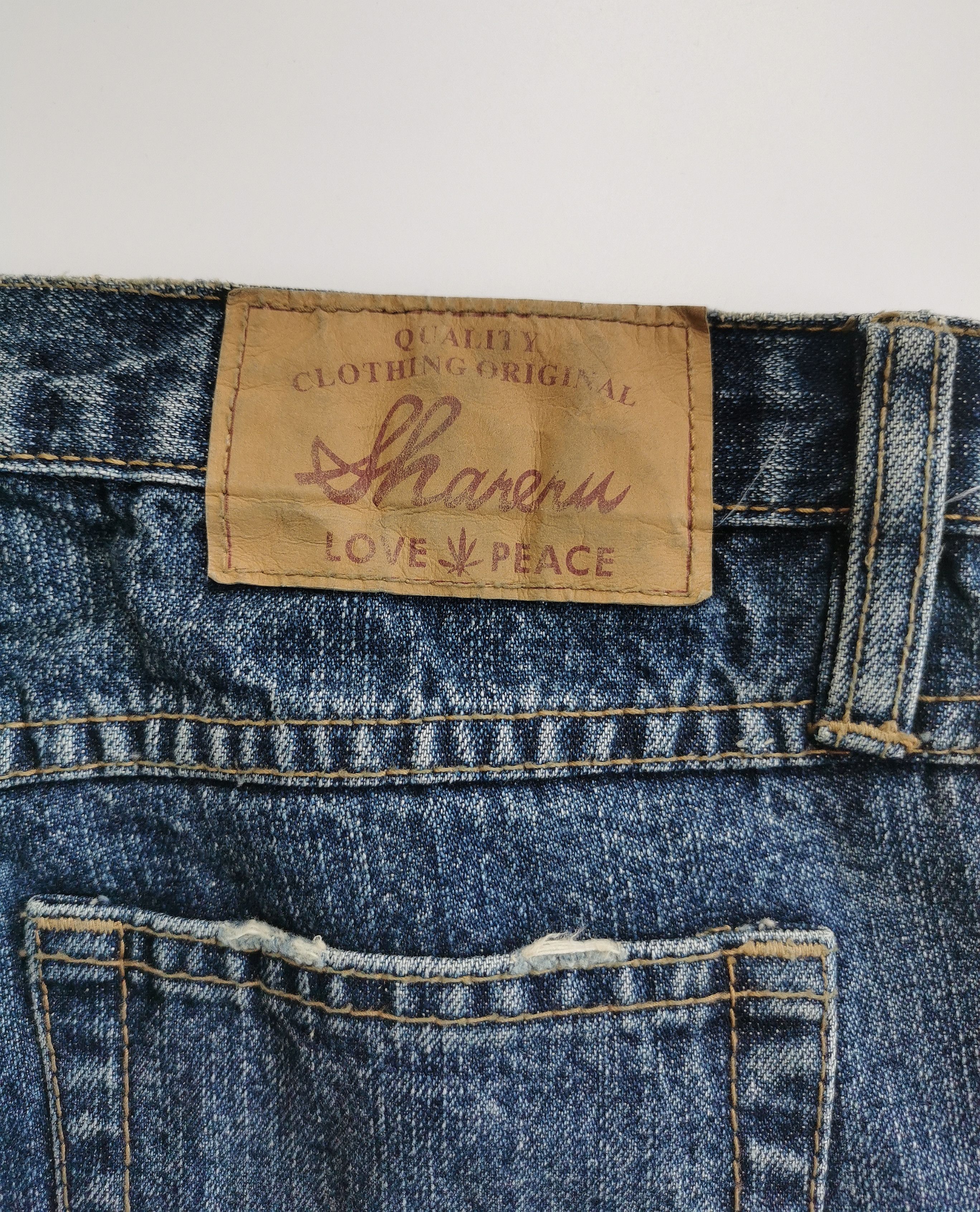 Japanese Brand Peace love flare jeans bootcut bell bottoms Size 28" / US 6 / IT 42 - 10 Thumbnail
