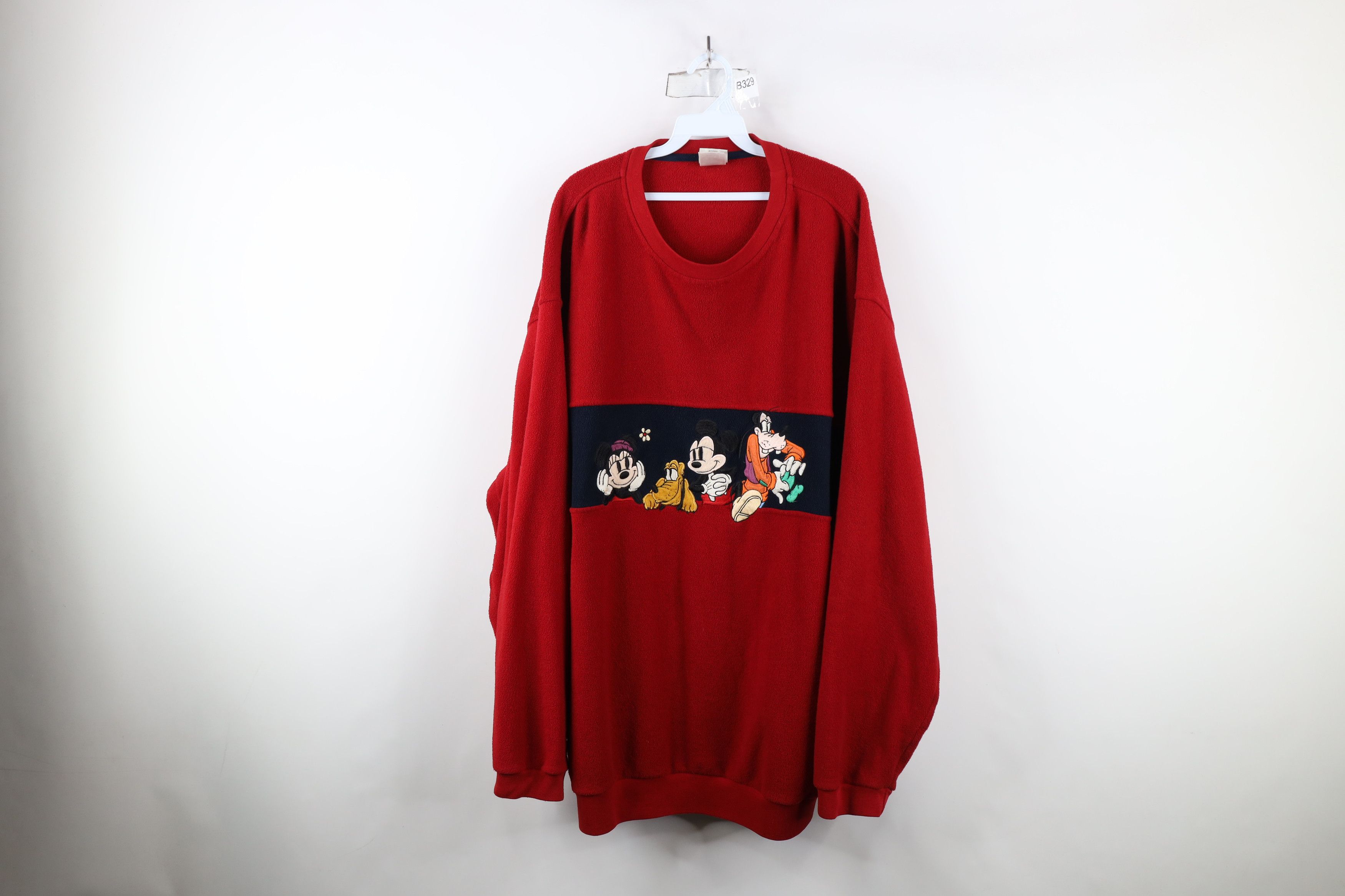 Disney × Vintage Vintage 90s Disney Mickey Mouse and Friends Fleece Sweater Size US XXL / EU 58 / 5 - 1 Thumbnail