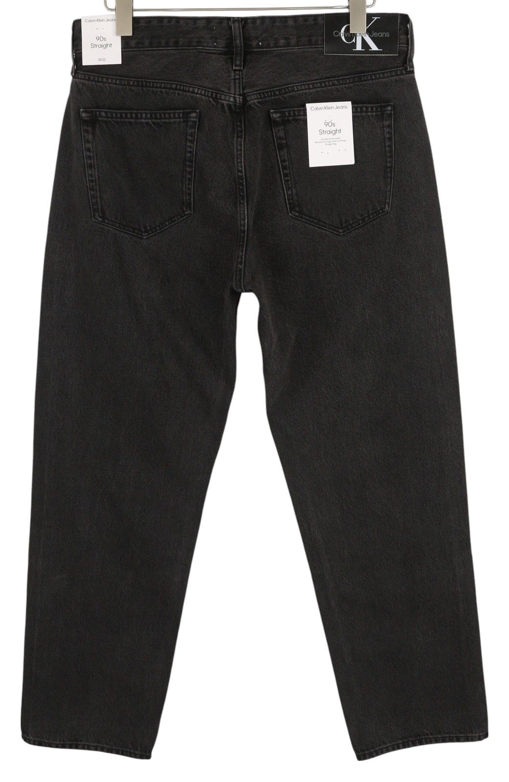 Calvin Klein 90S STRAIGHT W32 Black Zip Fly Pockets Denim 85209 Size US 32 / EU 48 - 2 Thumbnail