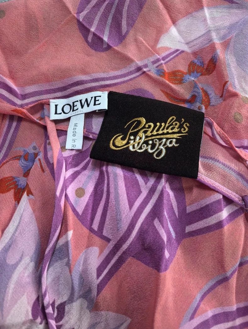 Loewe Loewe Silk and mulberry silk dress Size S / US 4 / IT 40 - 3 Thumbnail