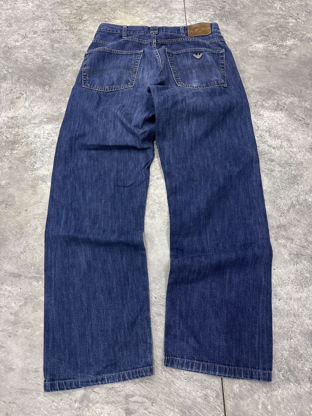 If Six Was Nine Armani Jeans Vintage Baggy Wide Jeans Made in Italy Size US 30 / EU 46 - 2 Thumbnail