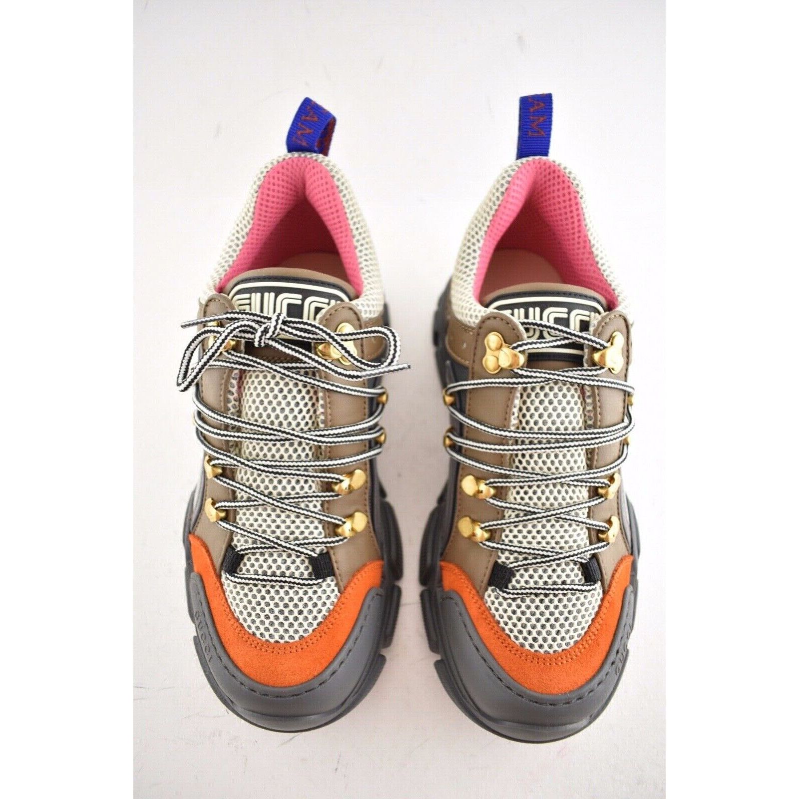 Gucci Gucci Journey Grey Orange Hiker Boot Trainer Sneaker 35.5 Size US 5.5 / IT 35.5 - 6 Thumbnail