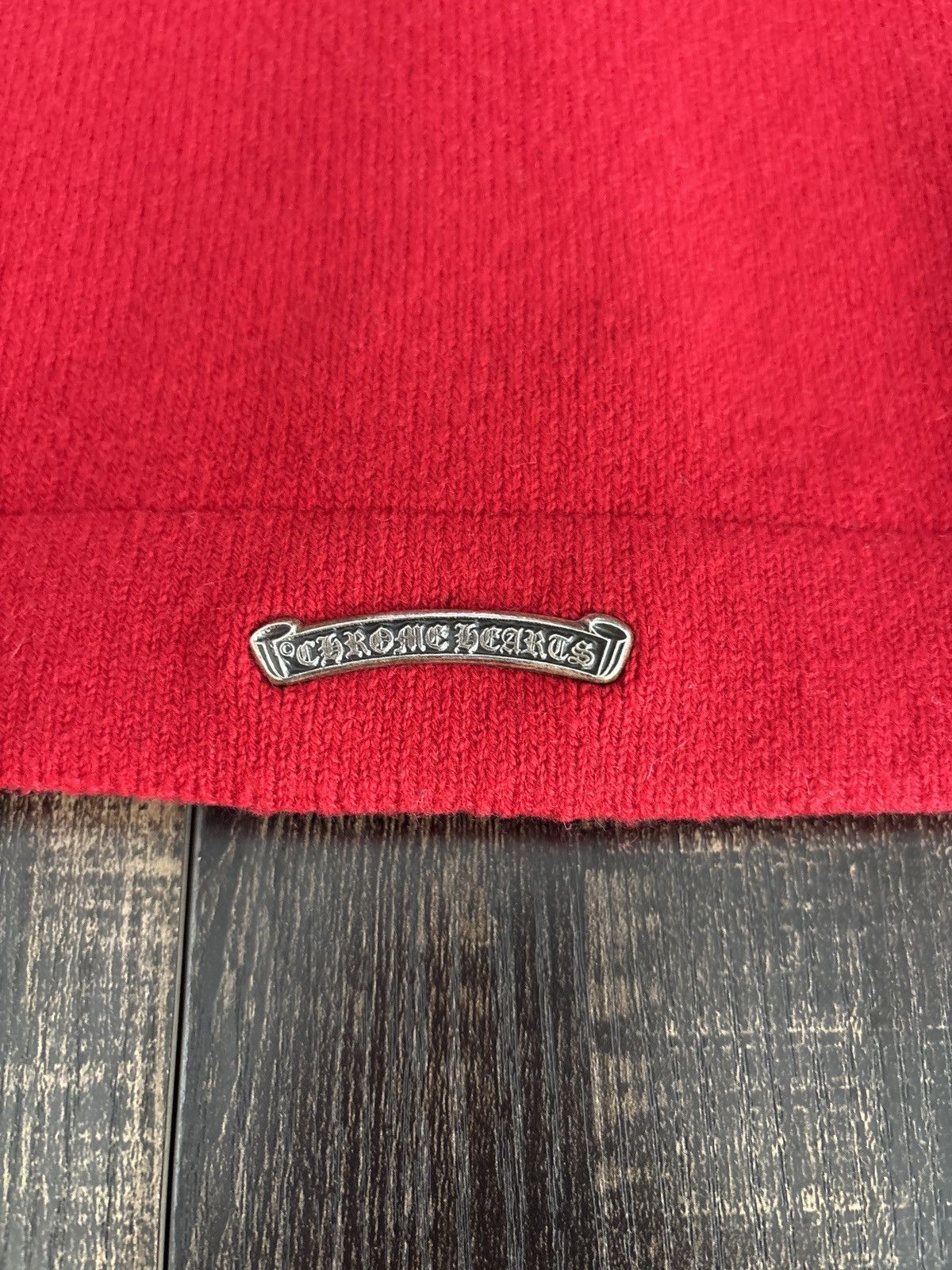 Chrome Hearts Chrome Hearts Cross Patch Hollywood Cashmere Cardigan Size US XL / EU 56 / 4 - 9 Thumbnail