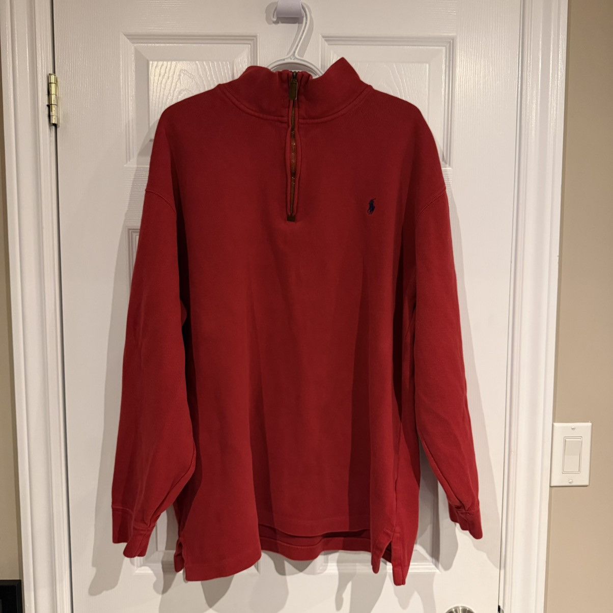 Polo Ralph Lauren Polo Ralph Lauren vintage red Quarter zip Size US XL / EU 56 / 4 - 9 Thumbnail