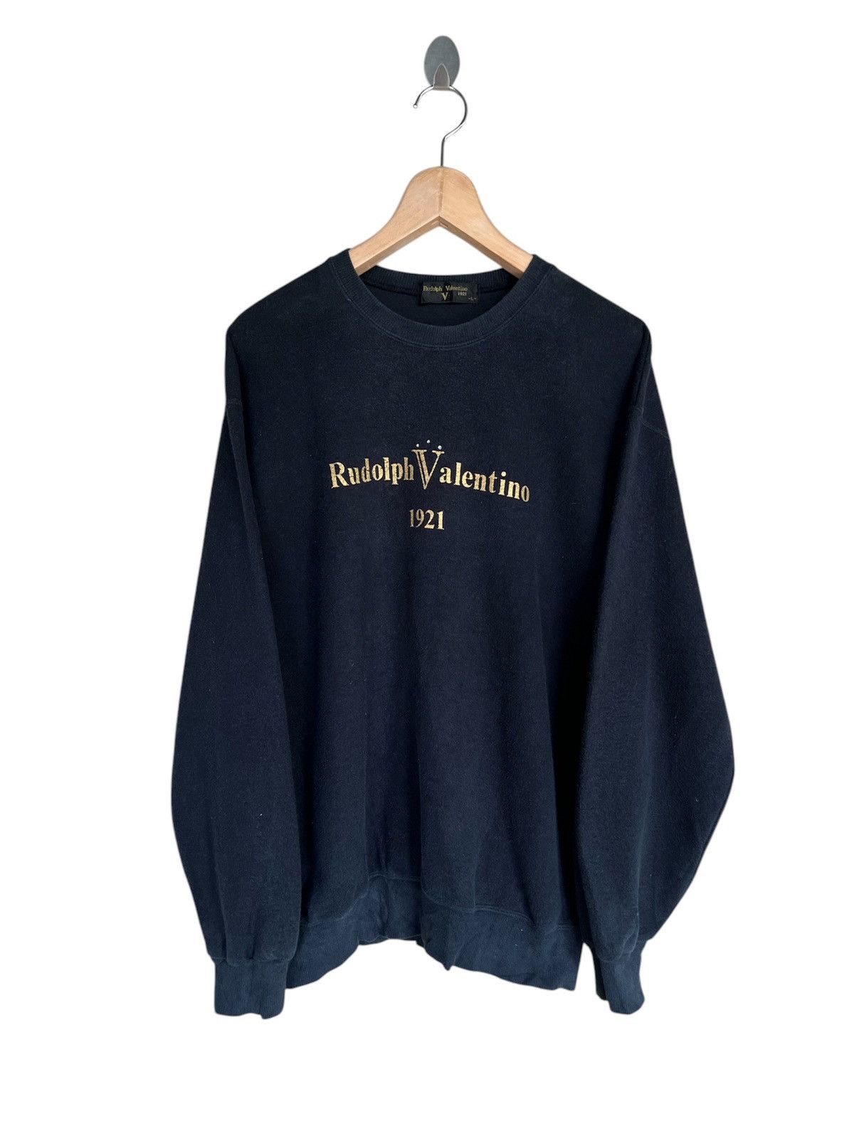 Vintage Vintage Rudolph Valentino Spell Out Sweatshirt Size US M / EU 48-50 / 2 - 1 Thumbnail