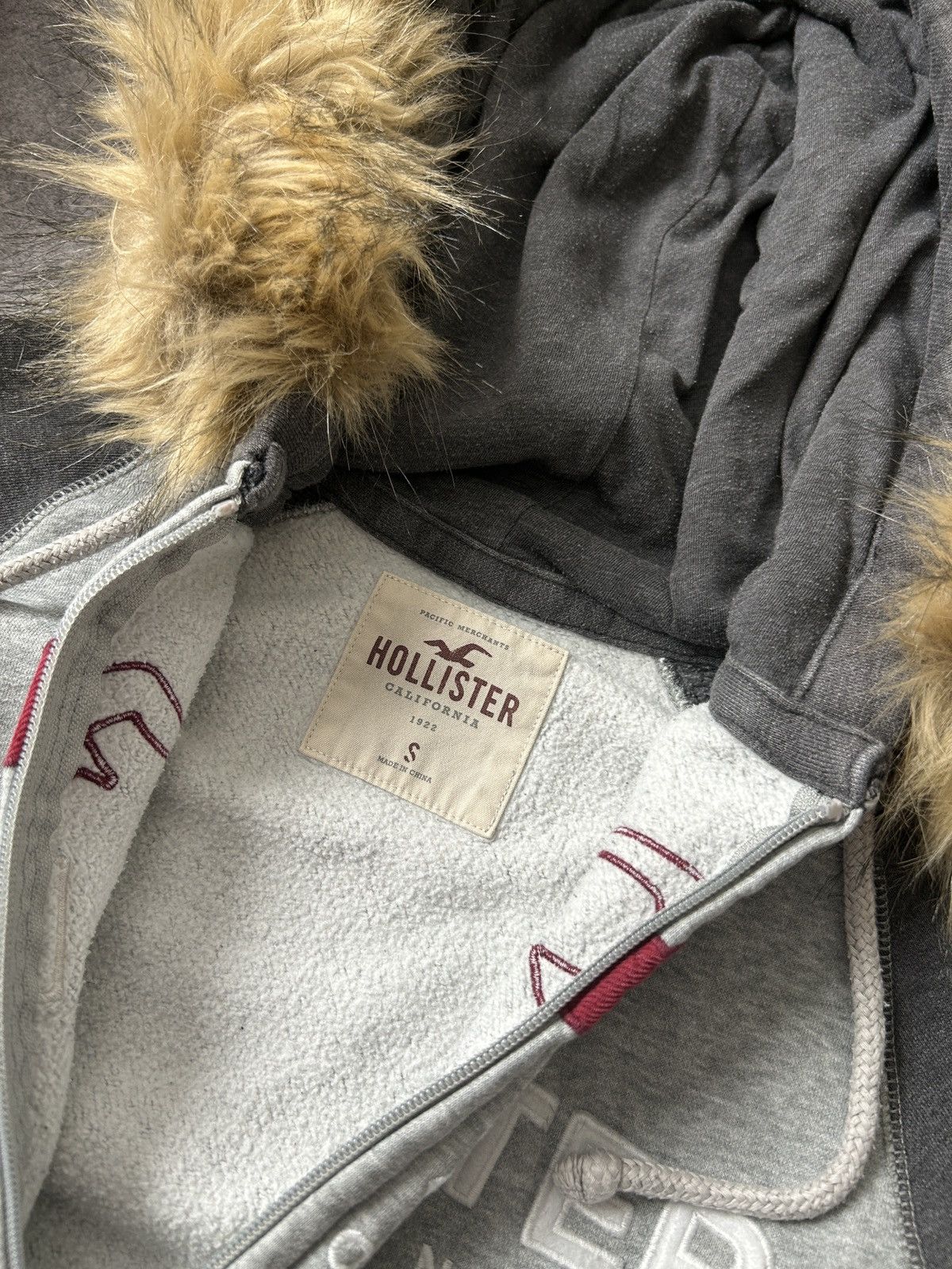 Hollister Hollister x If six was nine faux fur zip-hoodies mens grey Size US S / EU 44-46 / 1 - 5 Thumbnail