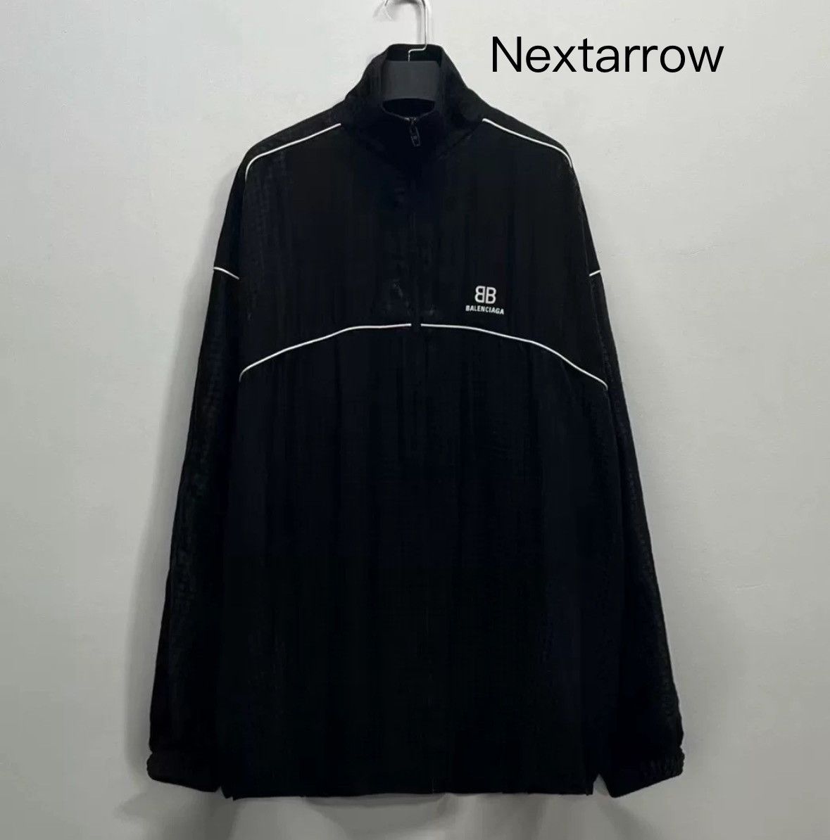 Balenciaga Balenciaga Black and White Double B Bird Zipper Jacket Size US S / EU 44-46 / 1 - 1 Thumbnail