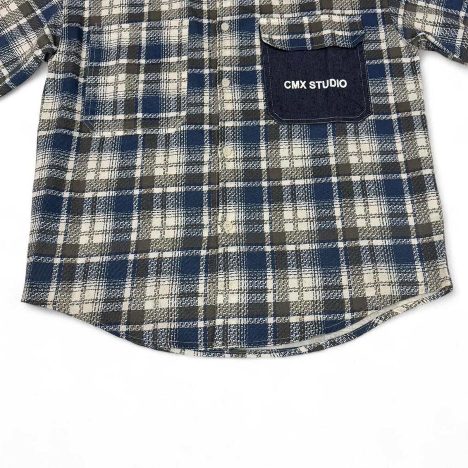 Ed Hardy CMX Studio blue plaid button up shirt Size US M / EU 48-50 / 2 - 5 Thumbnail