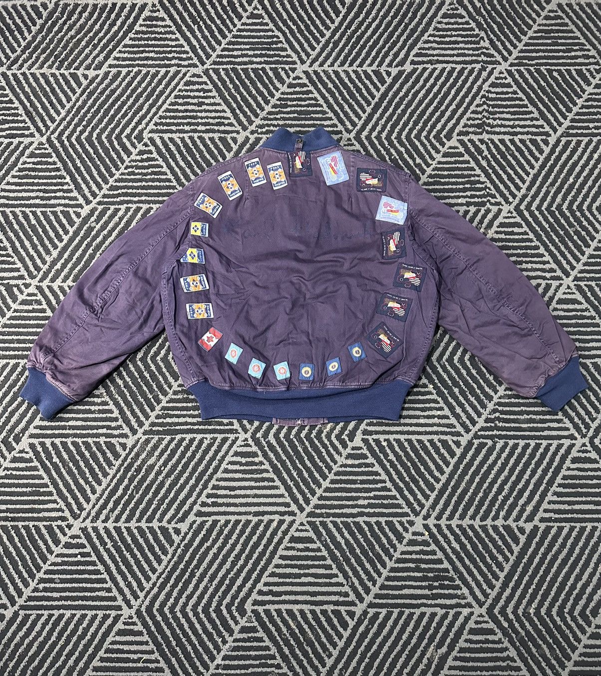 KARL HELMUT】90s crazy tag bomber jacket