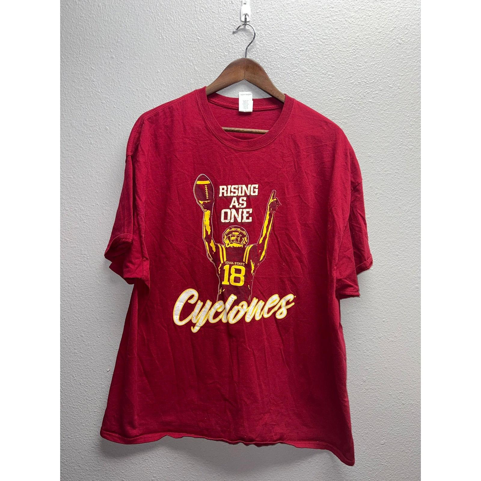 Gildan Iowa State Cyclones Shirt Rising As Once NCAA Football Tee Size US XXL / EU 58 / 5 - 1 Thumbnail
