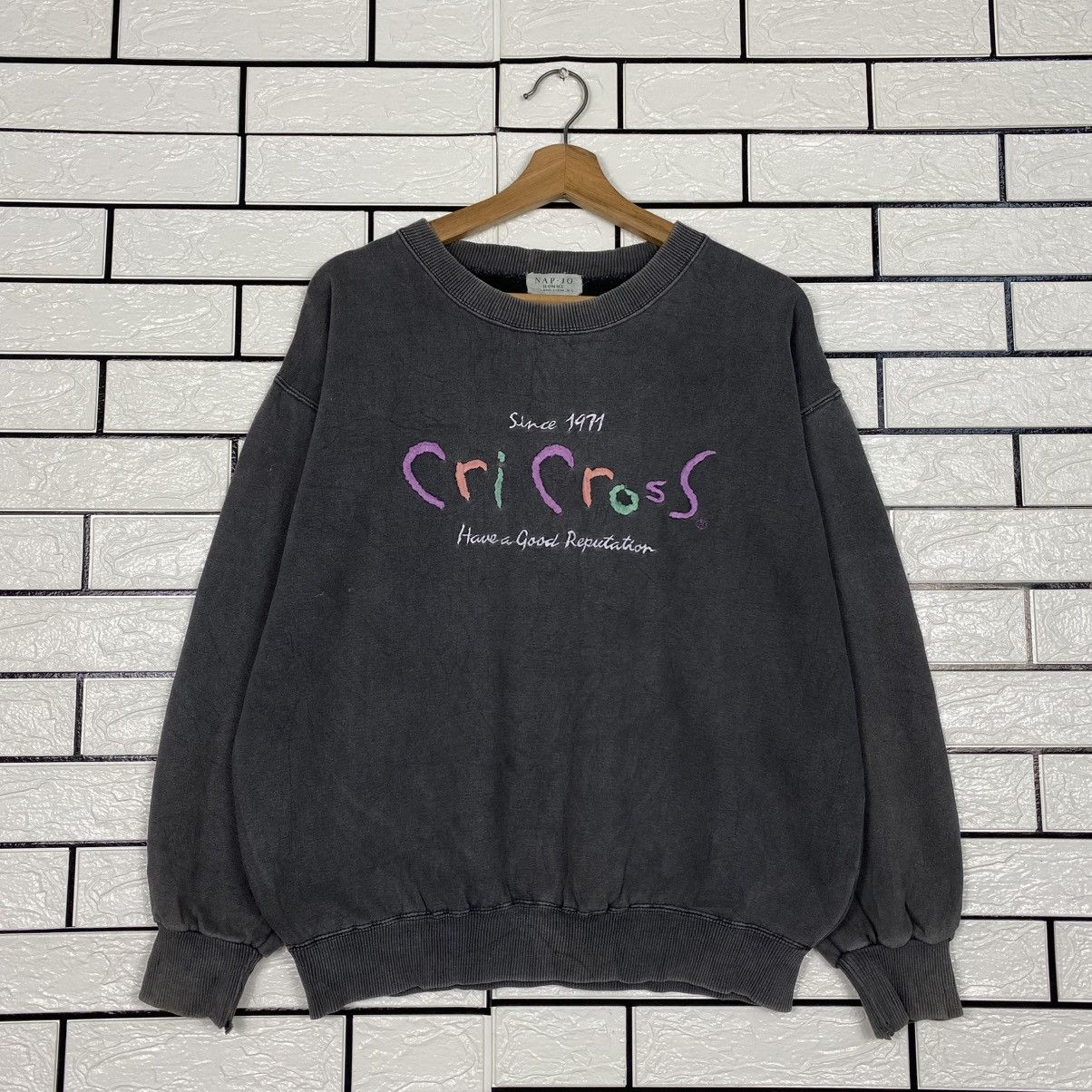 Japanese Brand 📌Vintage Sweatshirt Cri Cross Big Logo Issey Miyake Size US M / EU 48-50 / 2 - 2 Thumbnail