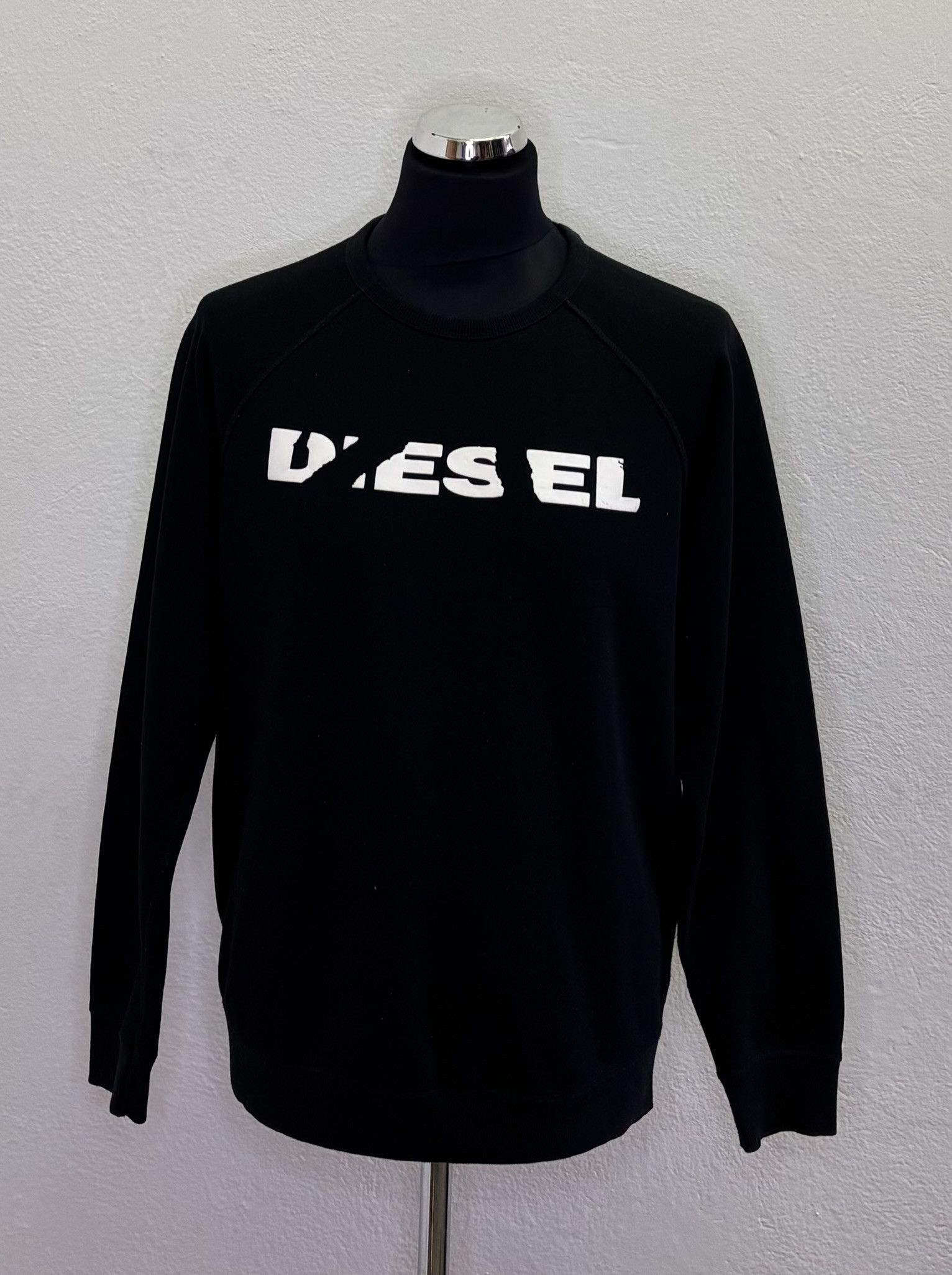 Diesel Diesel Black sweatshirt Big Logo Large Size US L / EU 52-54 / 3 - 1 Thumbnail