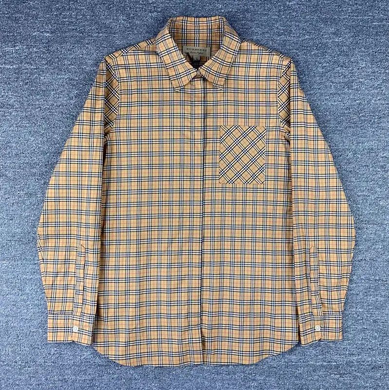 Burberry Burberry Brown Check Cotton Women's Shirt Size M / US 6-8 / IT 42-44 - 1 Thumbnail