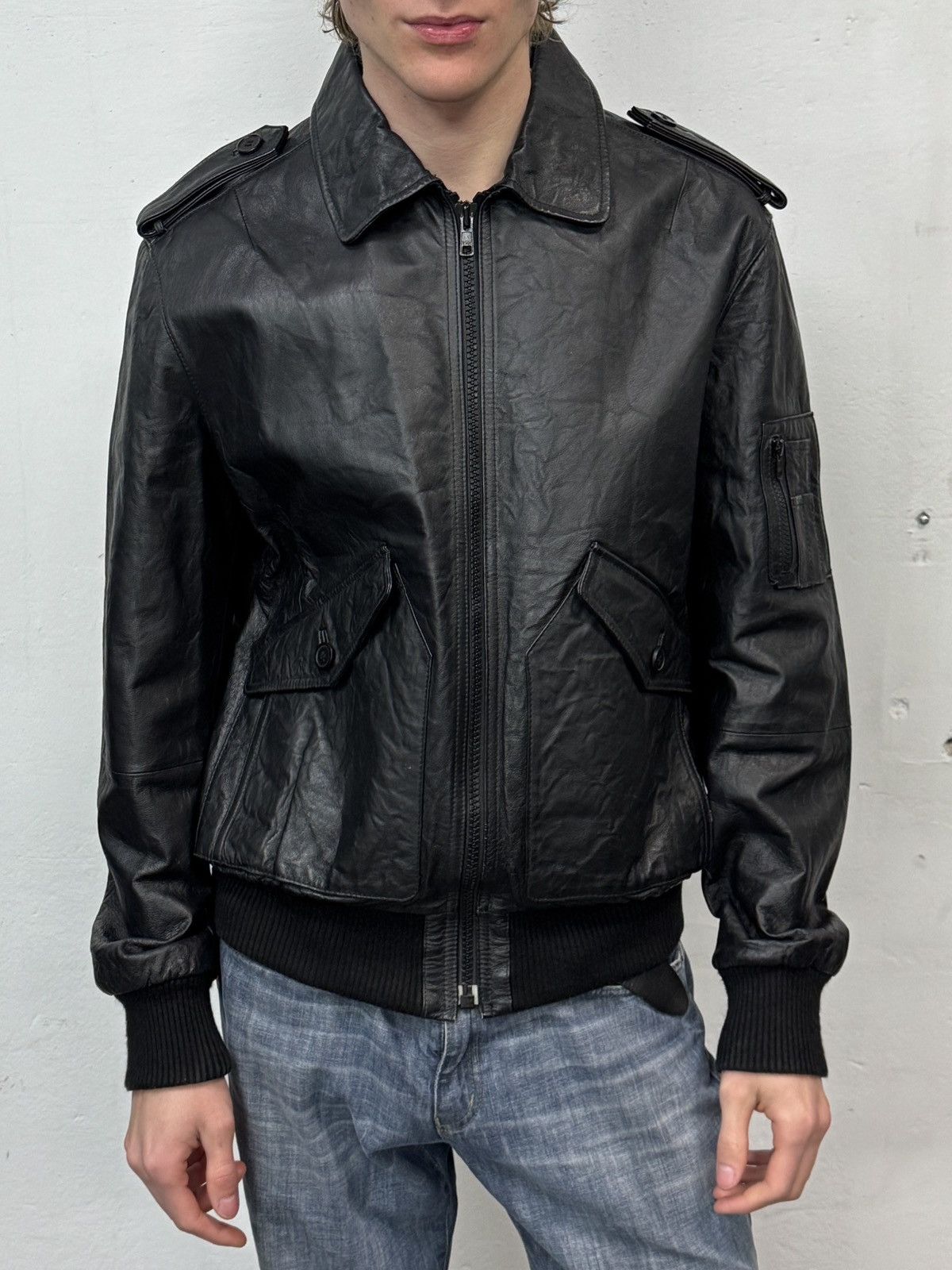 Japanese Brand Vintage Real Leather Racing Jacket Primavera Size US L / EU 52-54 / 3 - 2 Thumbnail
