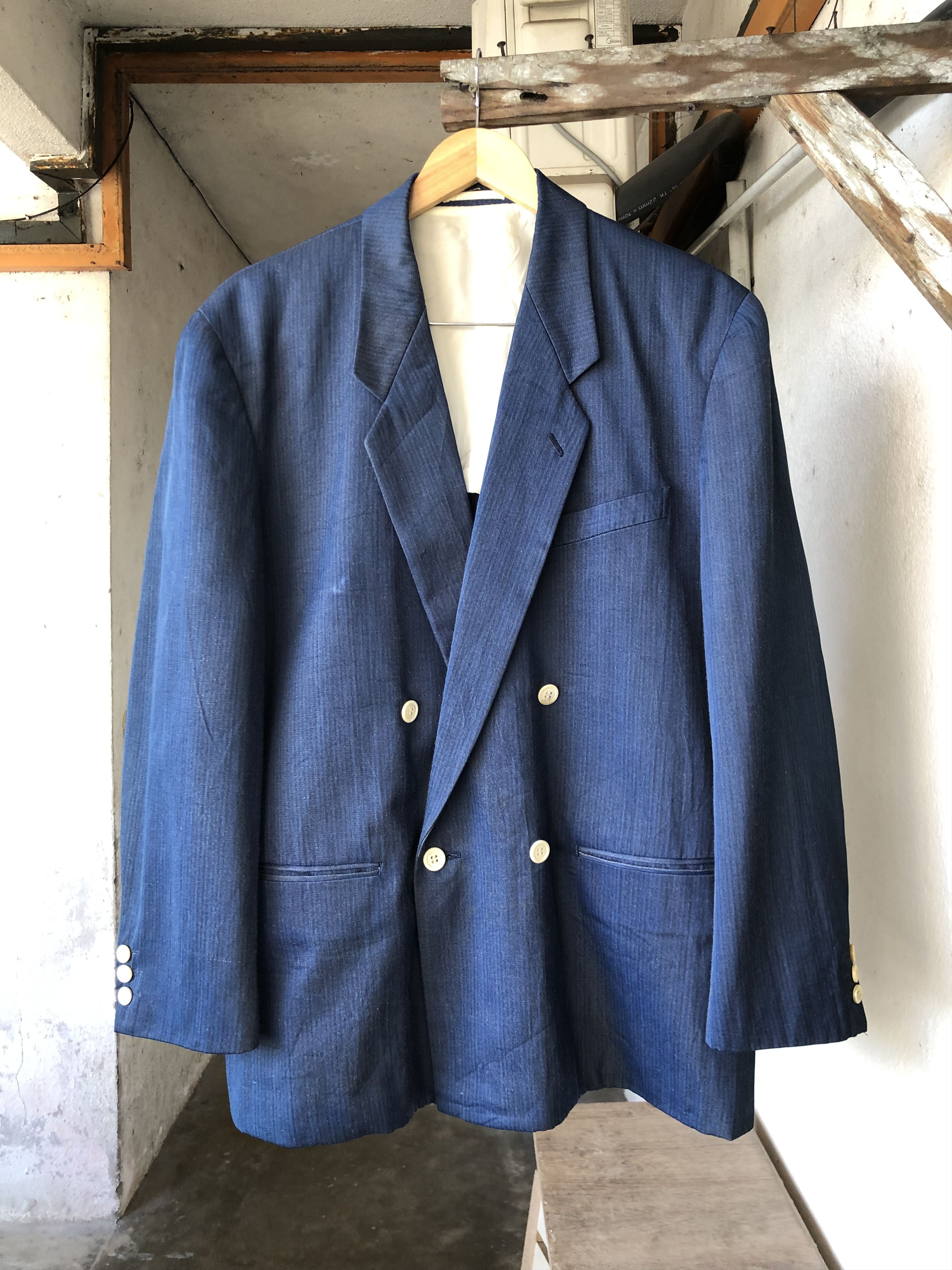 Comme des Garcons Amekaji❗️Comme des Garcons Homme Plus Faded Denim Blazer Size US M / EU 48-50 / 2 - 1 Thumbnail