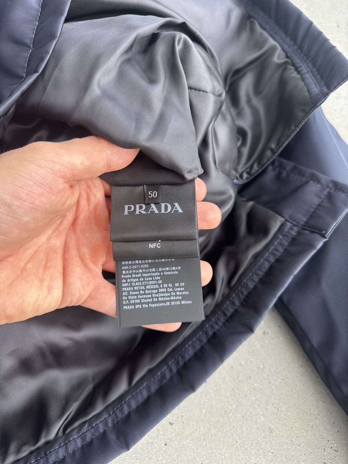Prada Prada Nylon Navy Set Jacket + Pants Designer Luxury paris Size US M / EU 48-50 / 2 - 8 Thumbnail