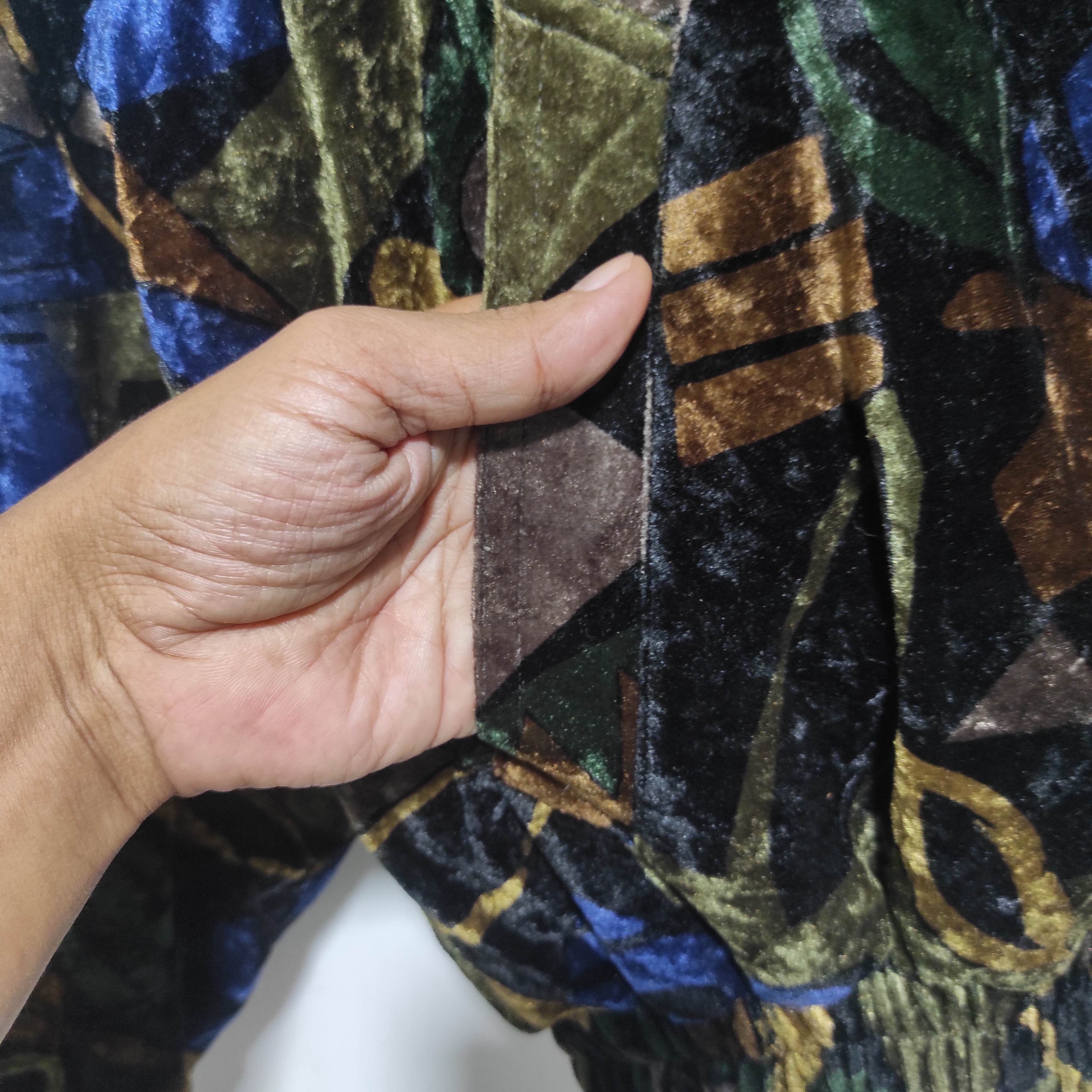 If Six Was Nine 🔥RARE L’STUDIO VELVET CARDIGAN FUR BLAZER COAT Size M / US 6-8 / IT 42-44 - 5 Thumbnail