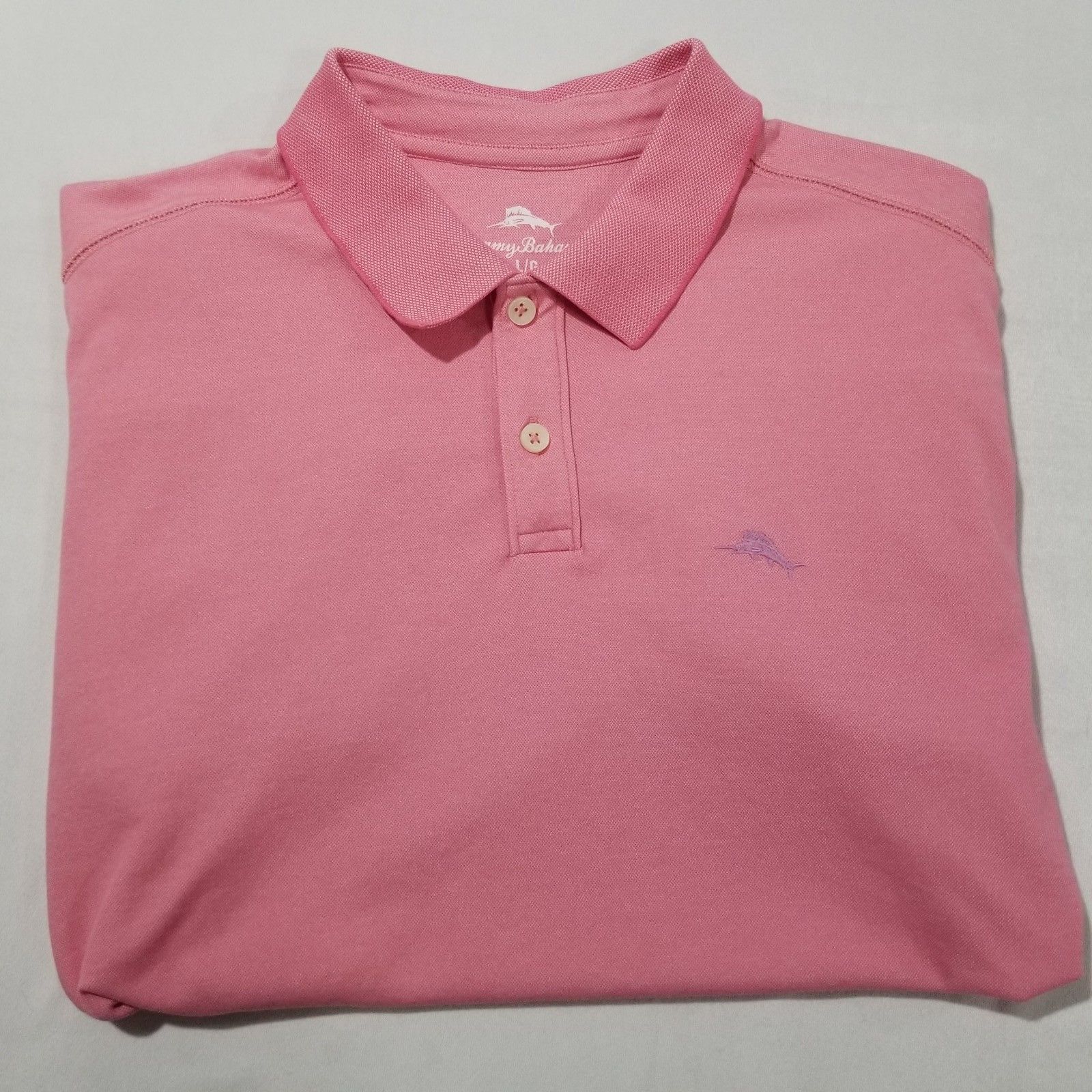 Tommy Bahama Tommy Bahama Polo Mens Large Golf Shirt Short Sleeve Pink Size US L / EU 52-54 / 3 - 2 Thumbnail